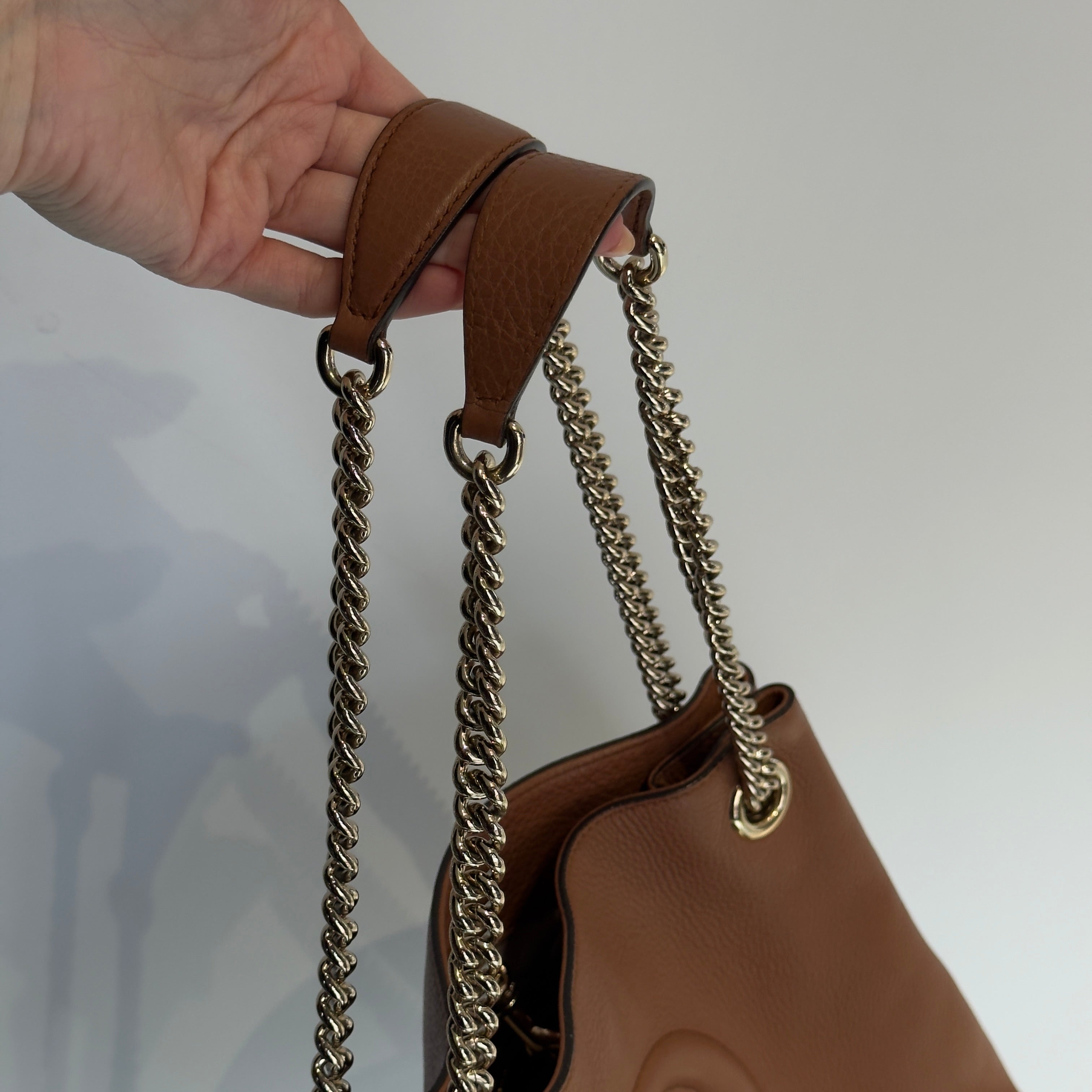 Gucci Brown Interlocking GG Soho Medium Bag - Queen May