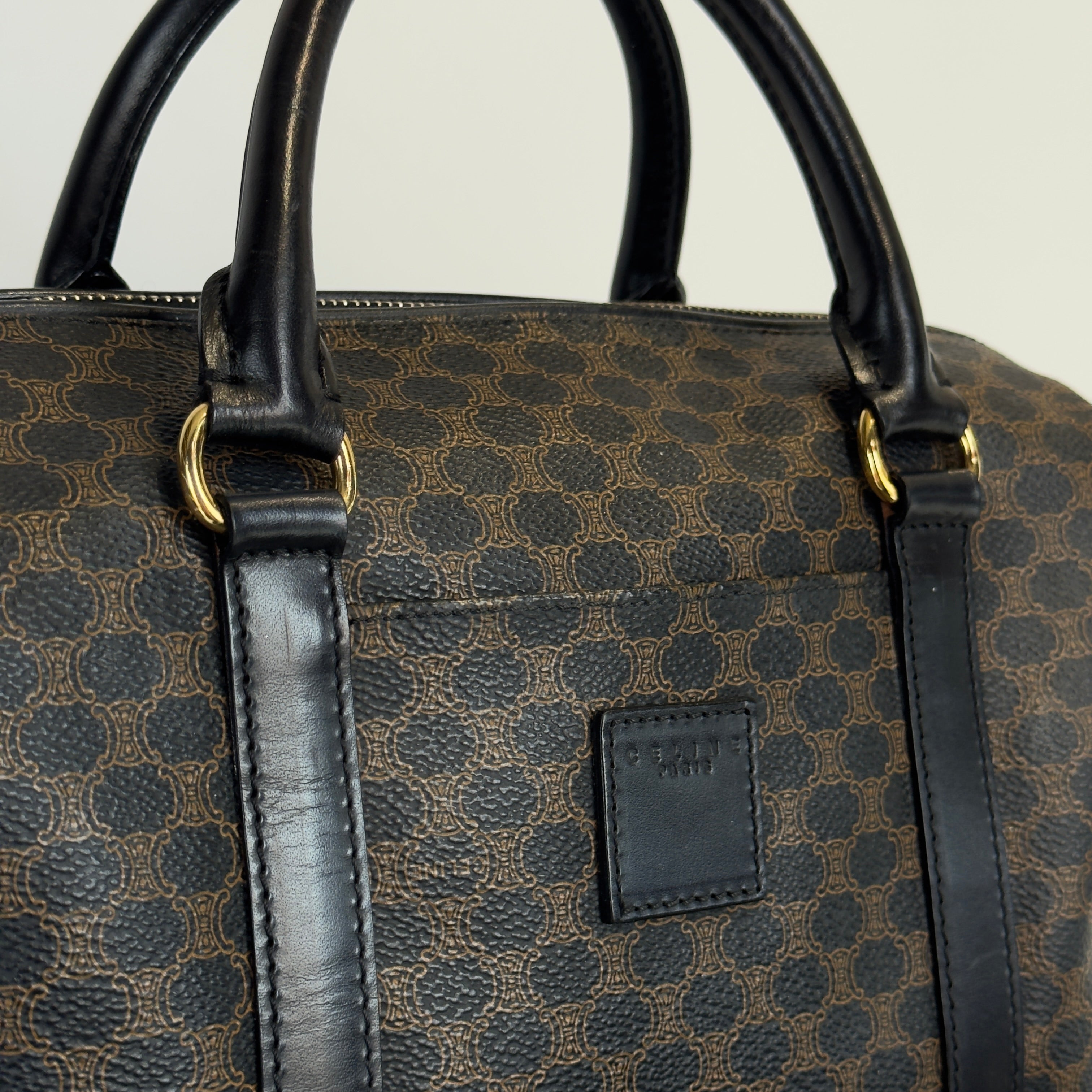 Vintage Celine Black Macadam Boston 25 - Queen May