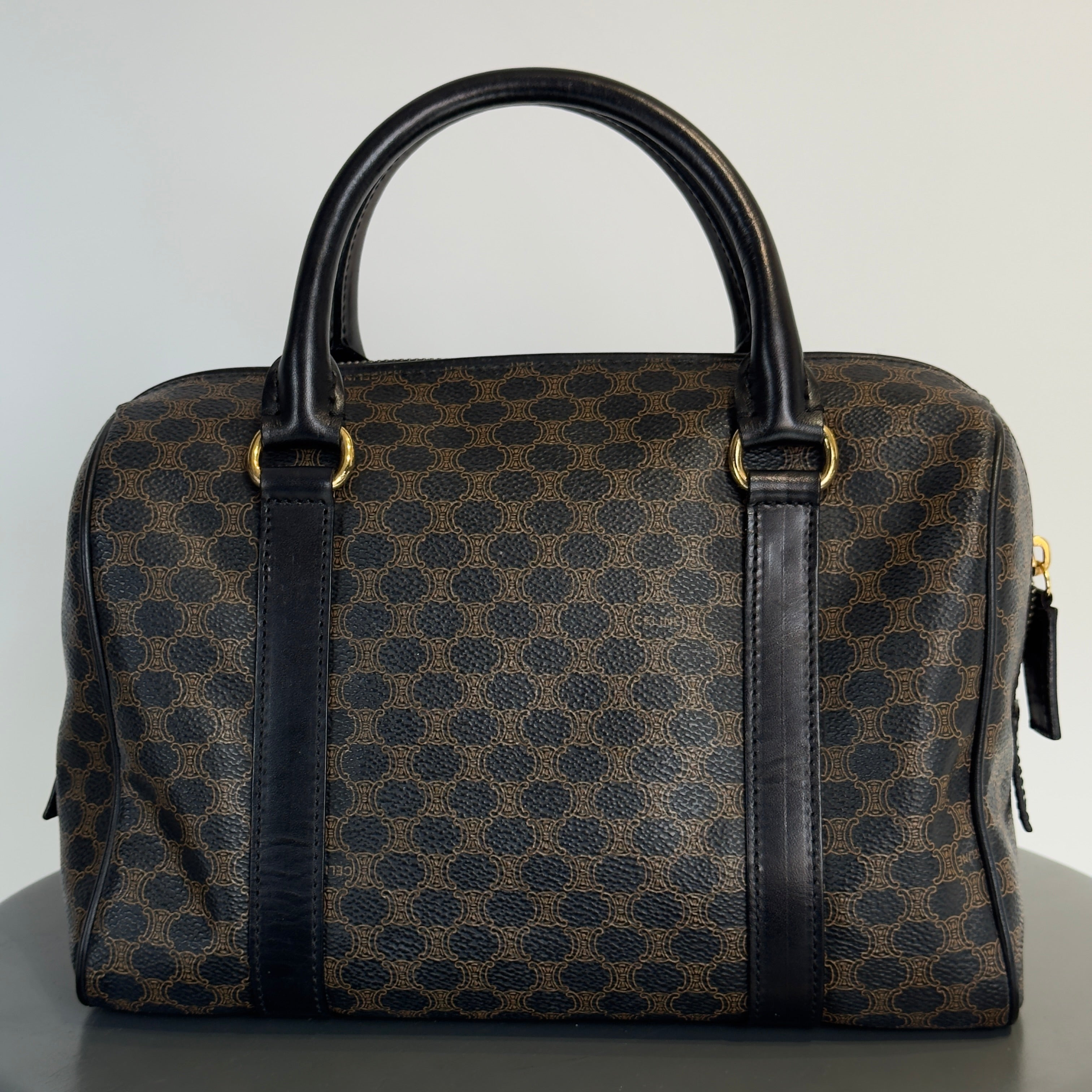 Vintage Celine Black Macadam Boston 25 - Queen May