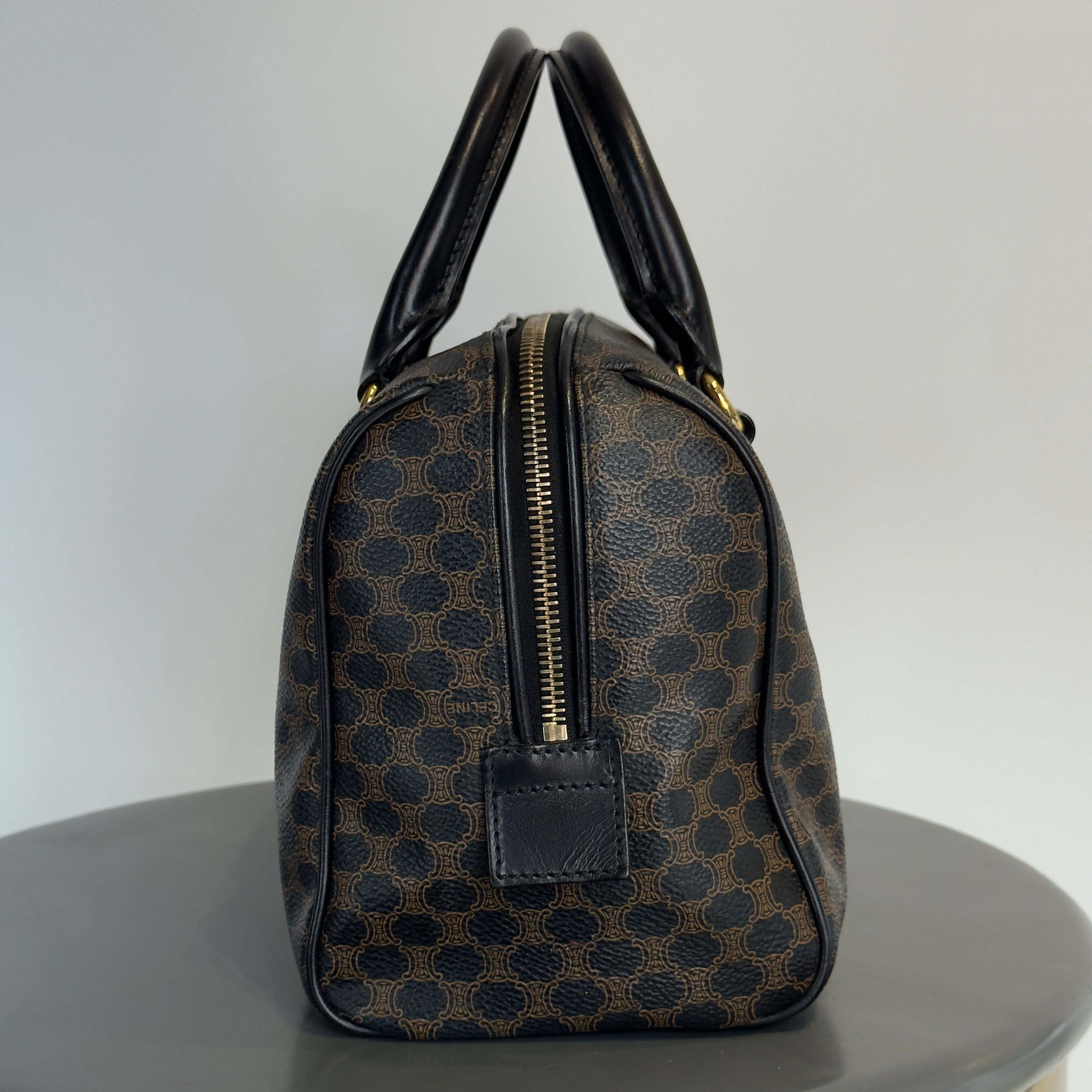Vintage Celine Black Macadam Boston 25 - Queen May