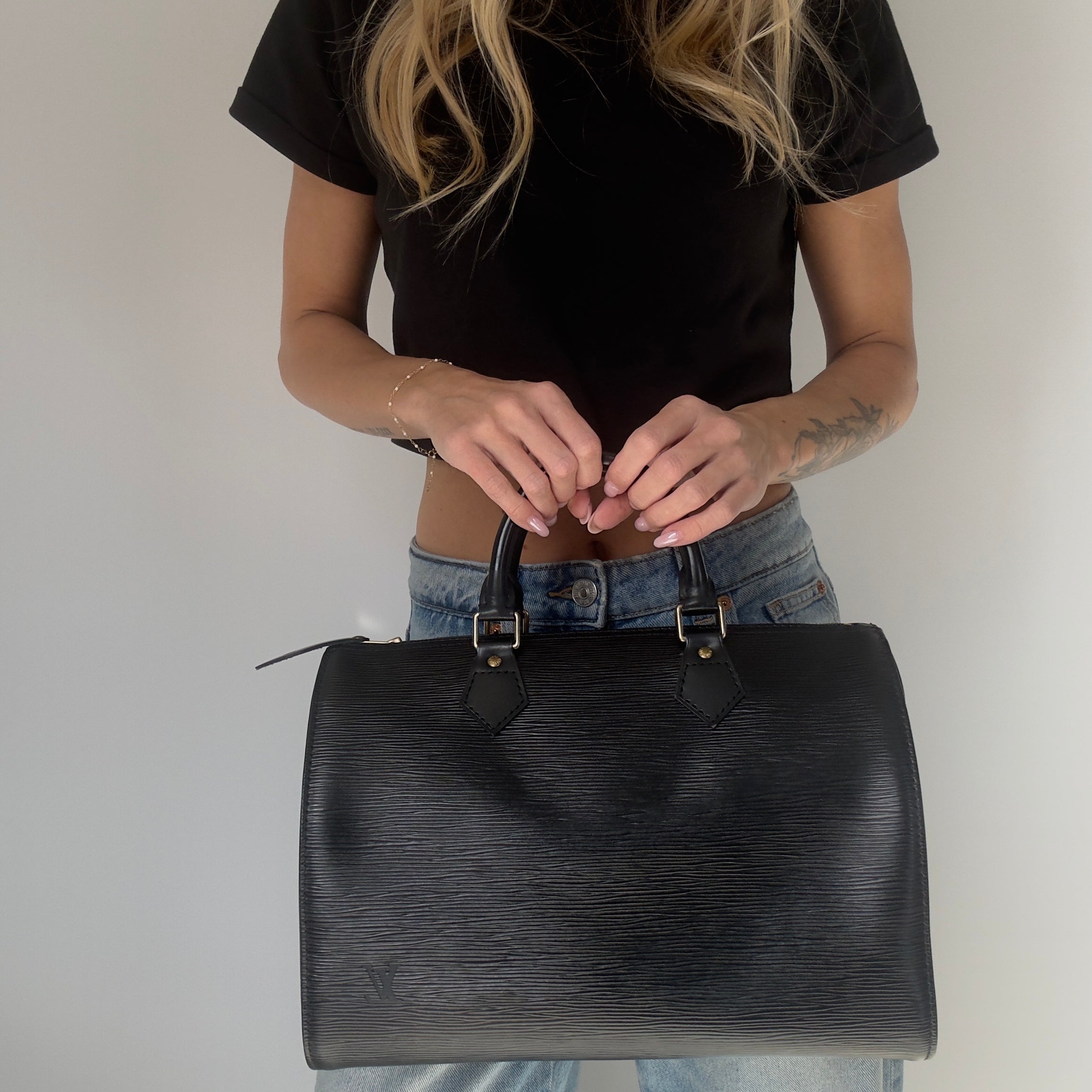 Louis Vuitton Black Epi Speedy 30 - Queen May