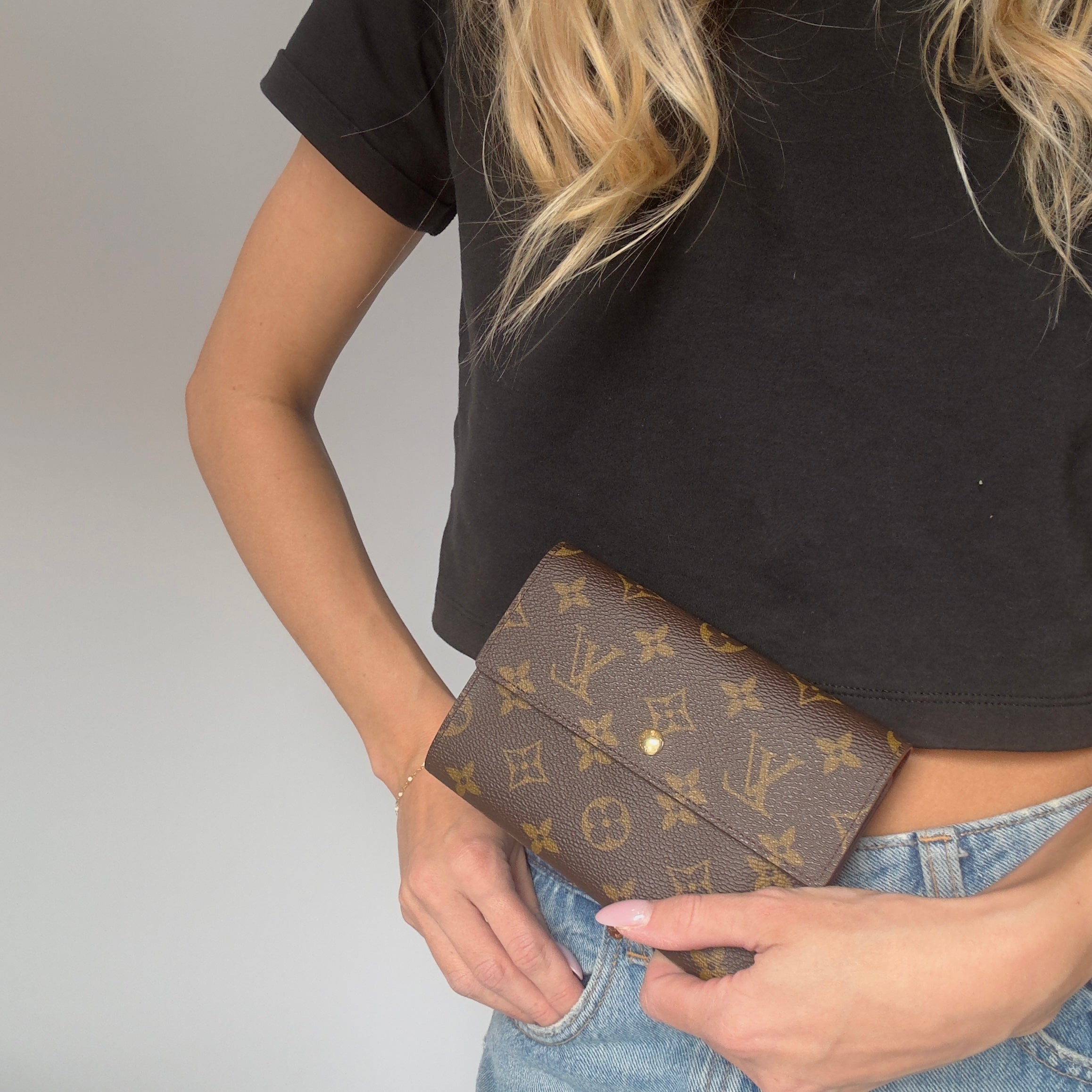 Louis Vuitton Porte Tresor Etui Papiers Wallet Monogram - Queen May
