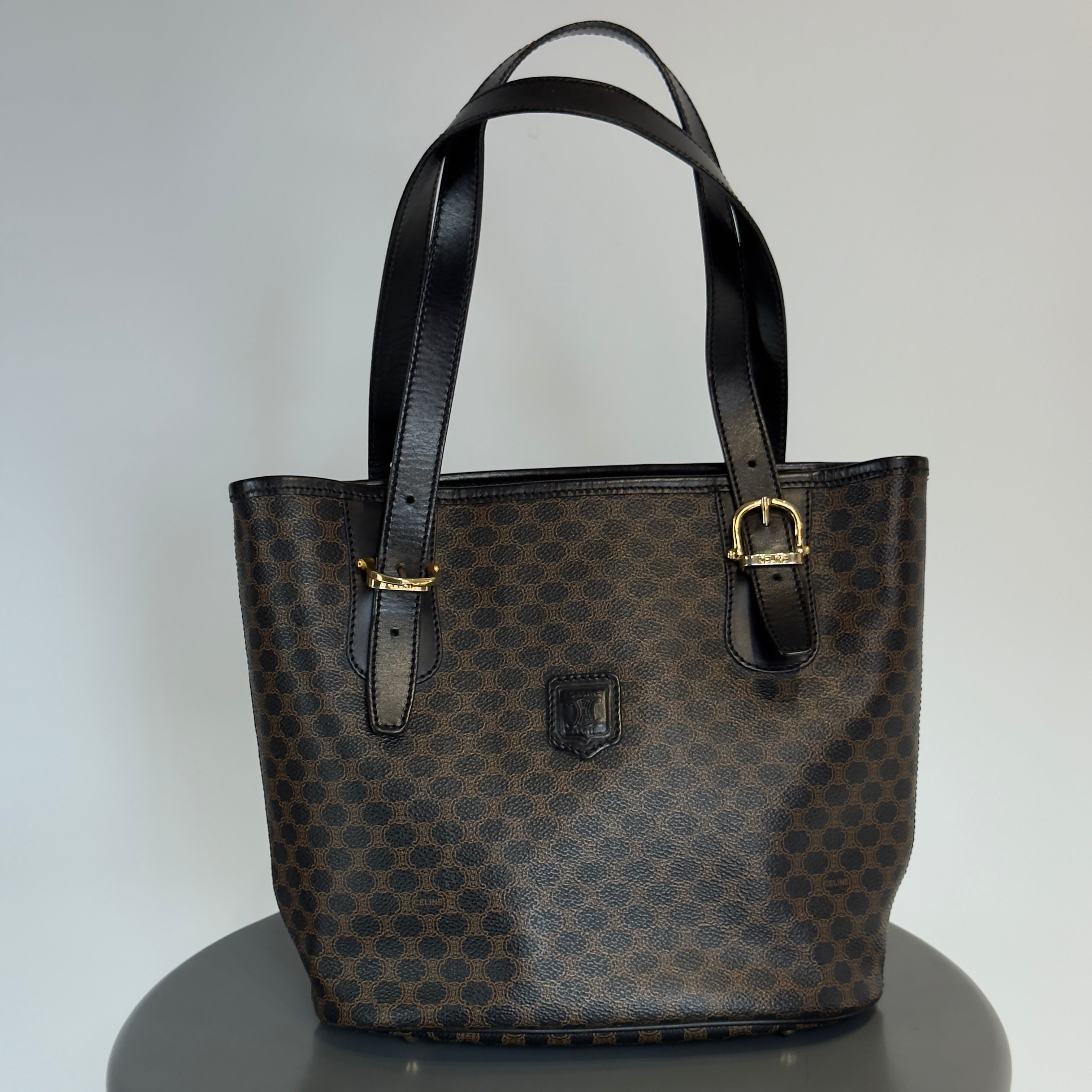 Vintage Celine Black Macadam Tote - Queen May