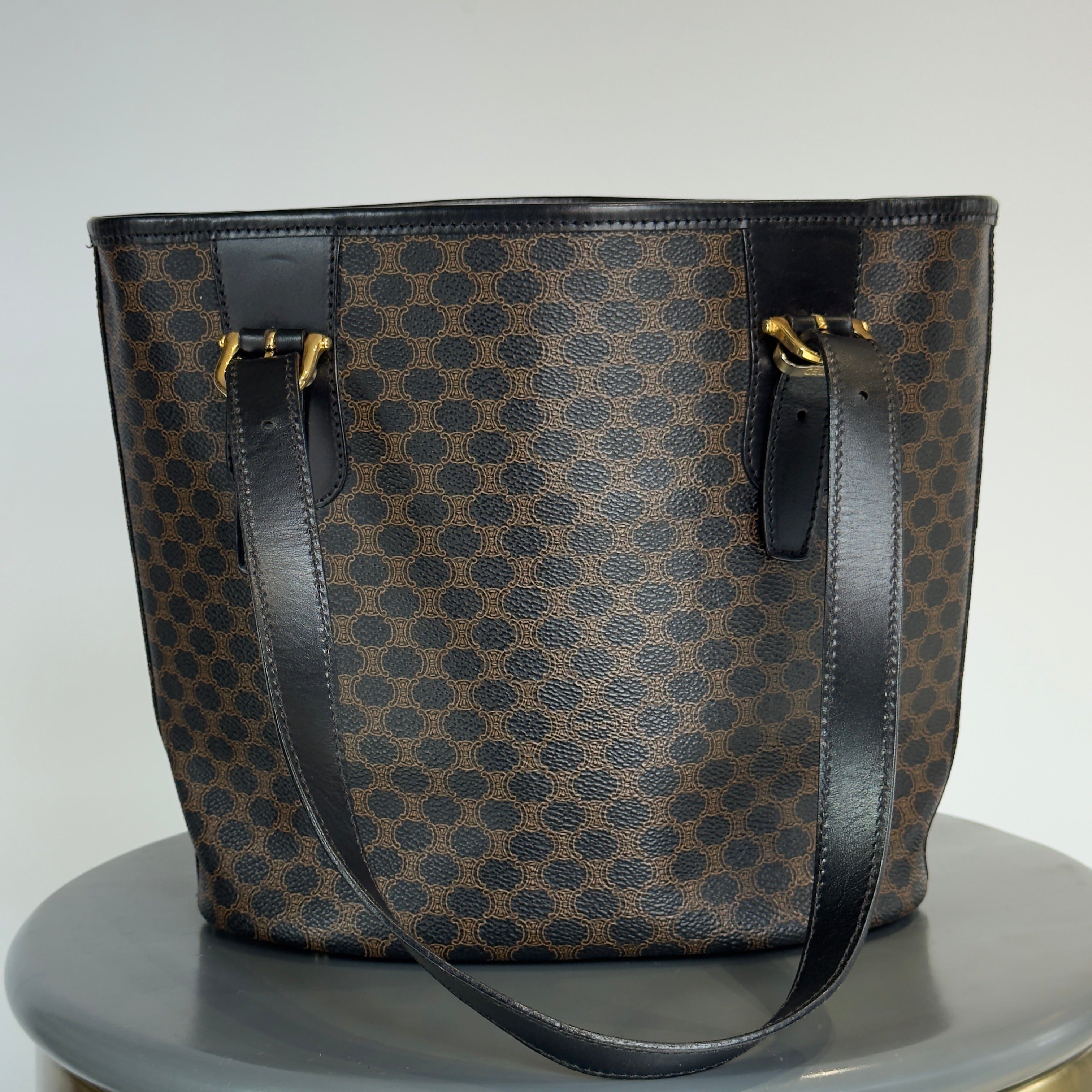 Vintage Celine Black Macadam Tote - Queen May