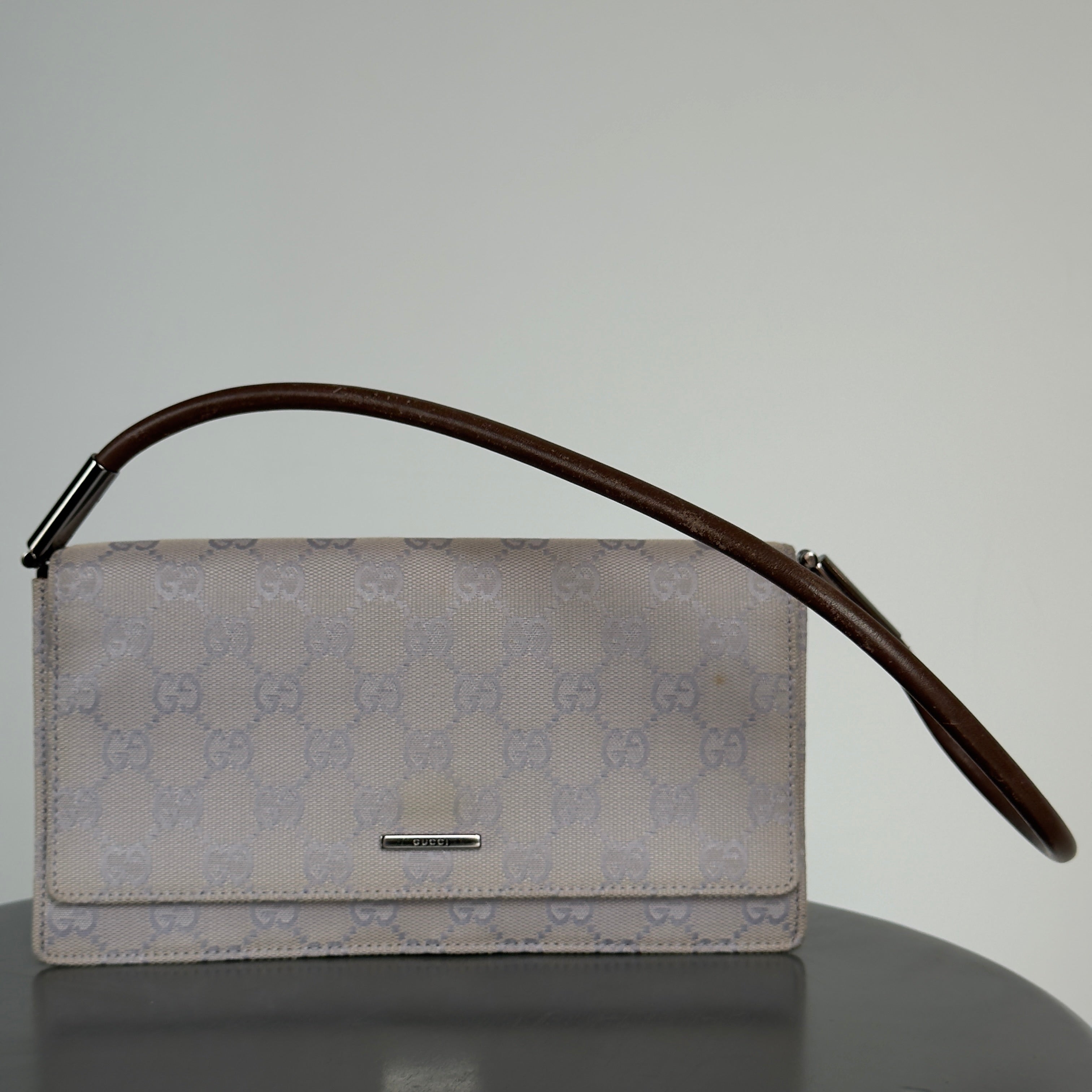 Gucci Lilac Canvas Flap Pochette - Queen May