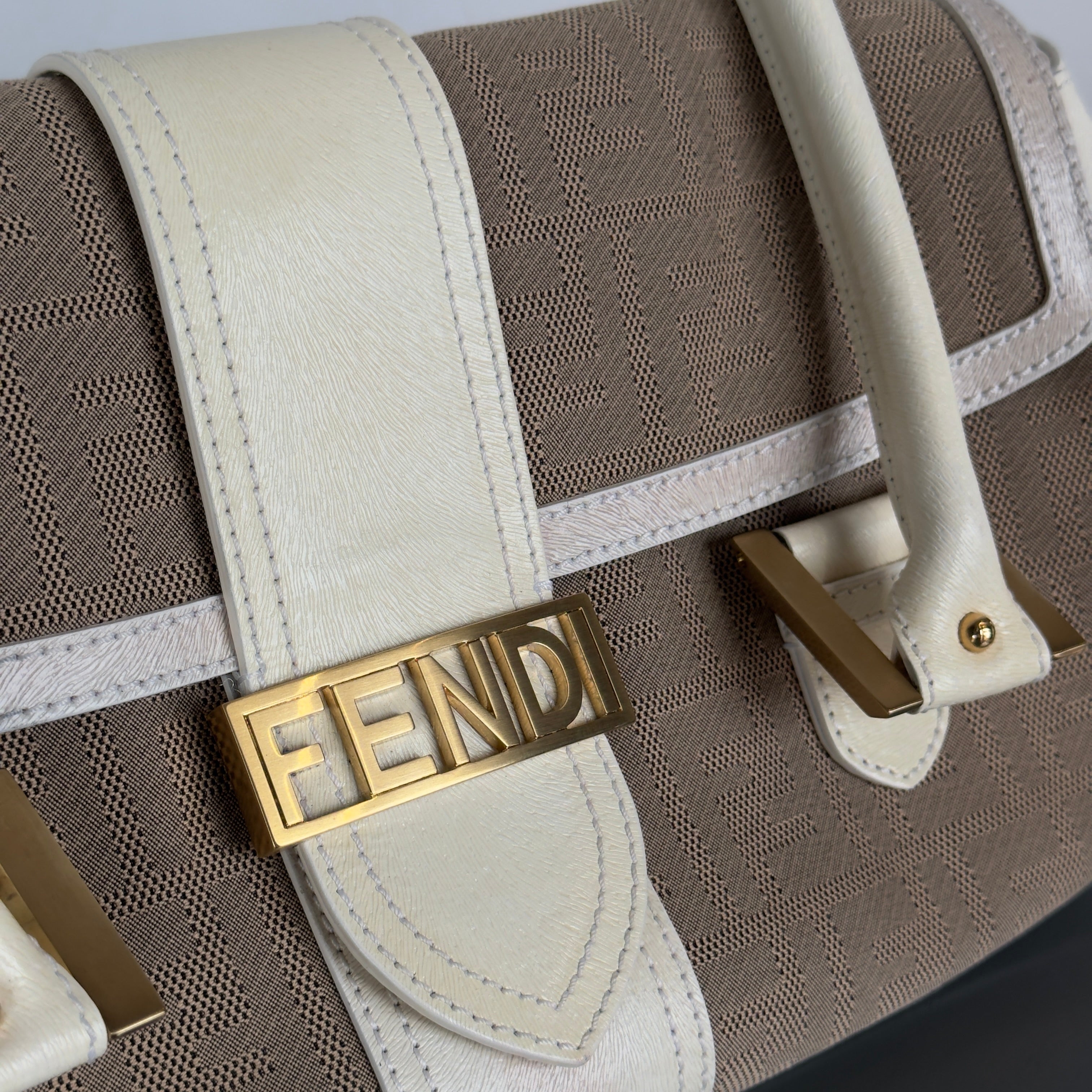 Fendi Zucca Shadow Shoulder Bag - Queen May