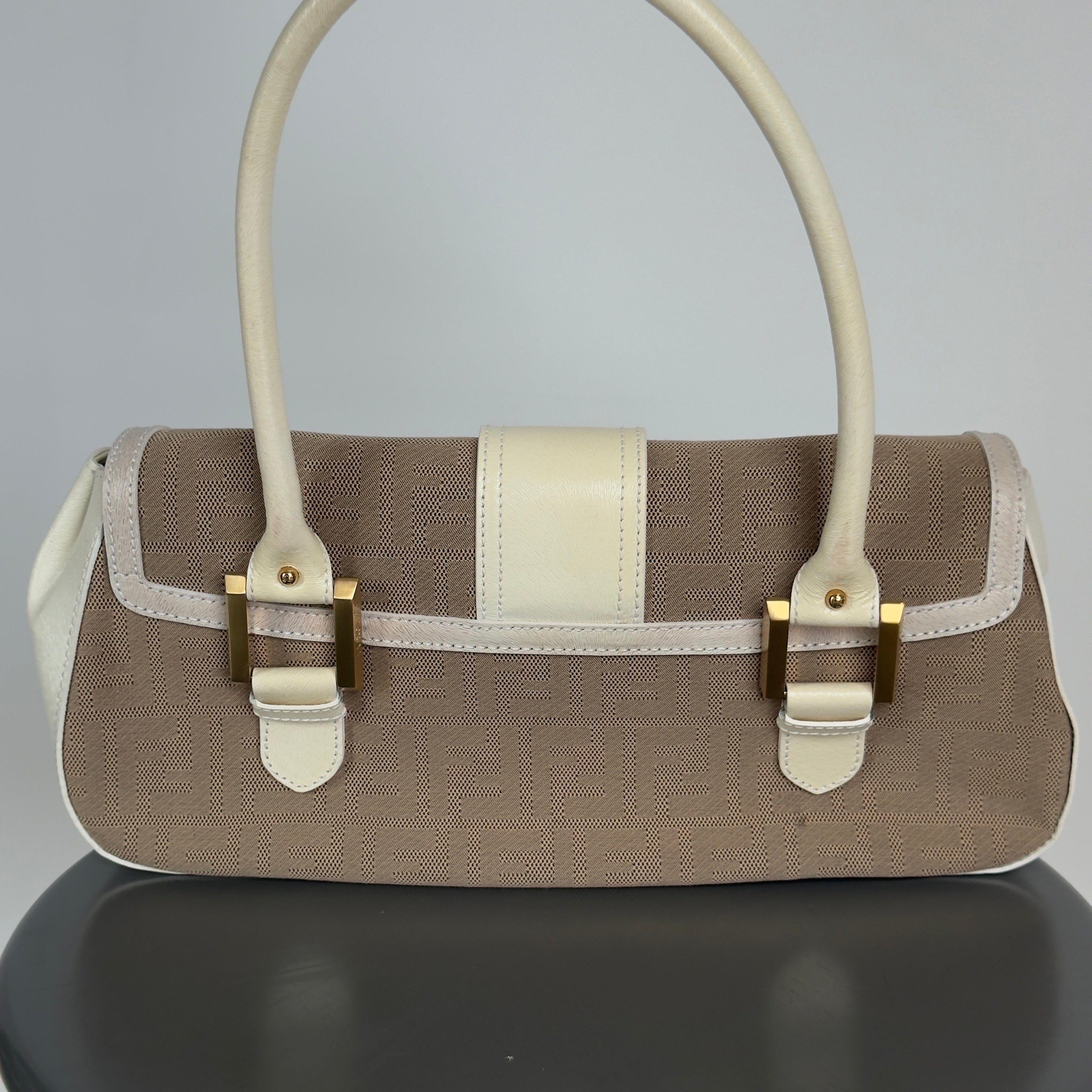 Fendi Zucca Shadow Shoulder Bag - Queen May