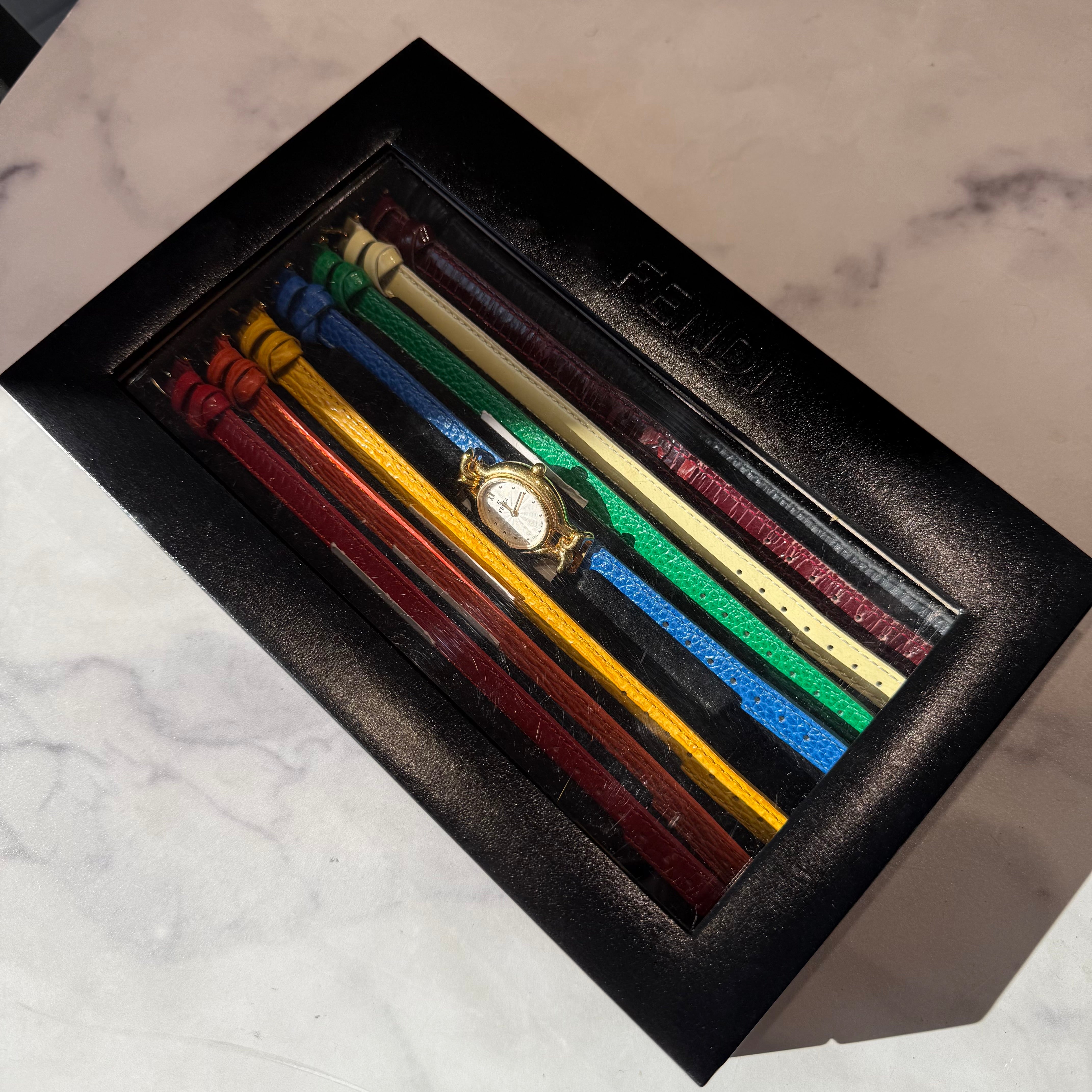 Fendi 640L Chameleon Watch With Eight Interchangeable Straps - Queen May