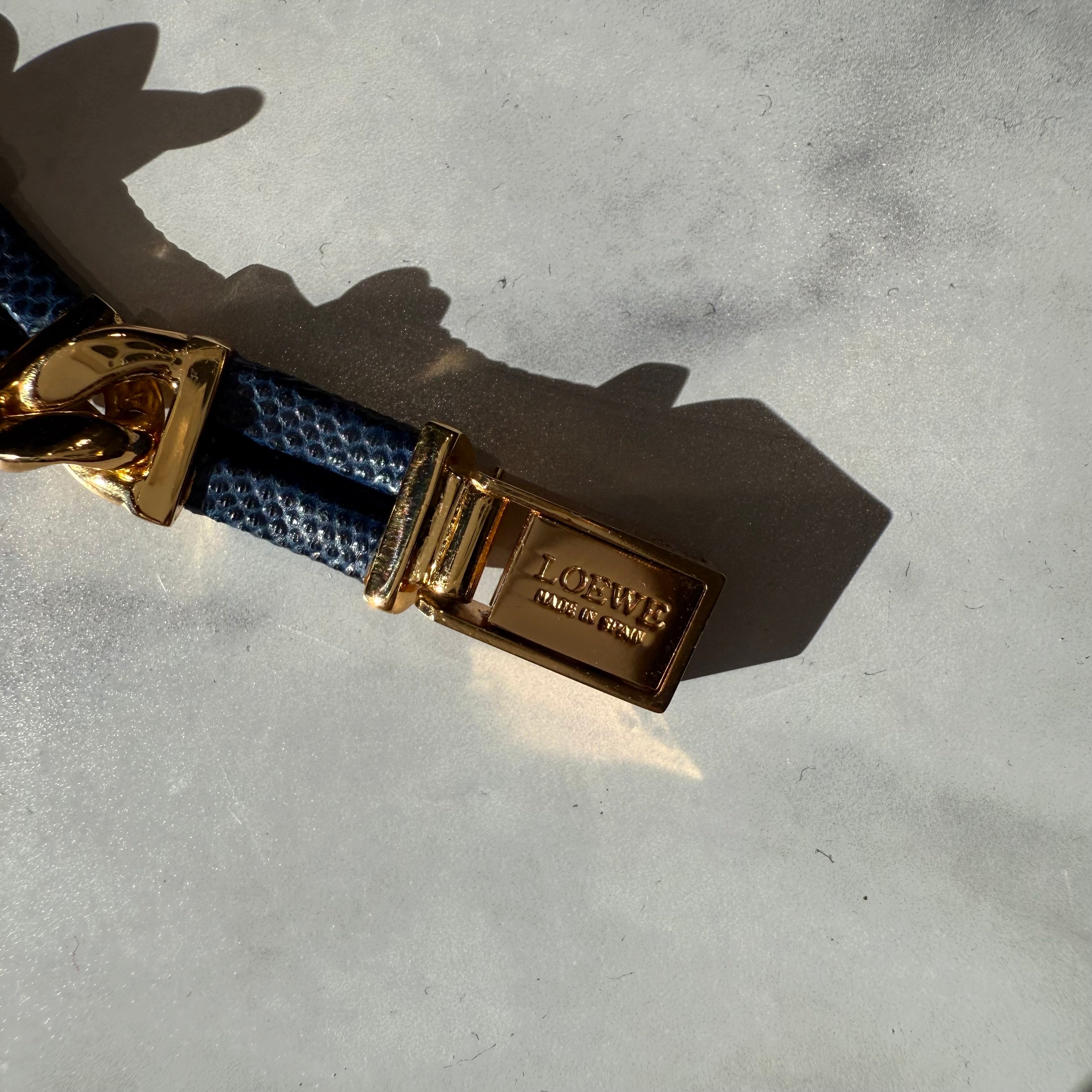 Vintage Loewe Rectangular Leather Strap Watch - Queen May