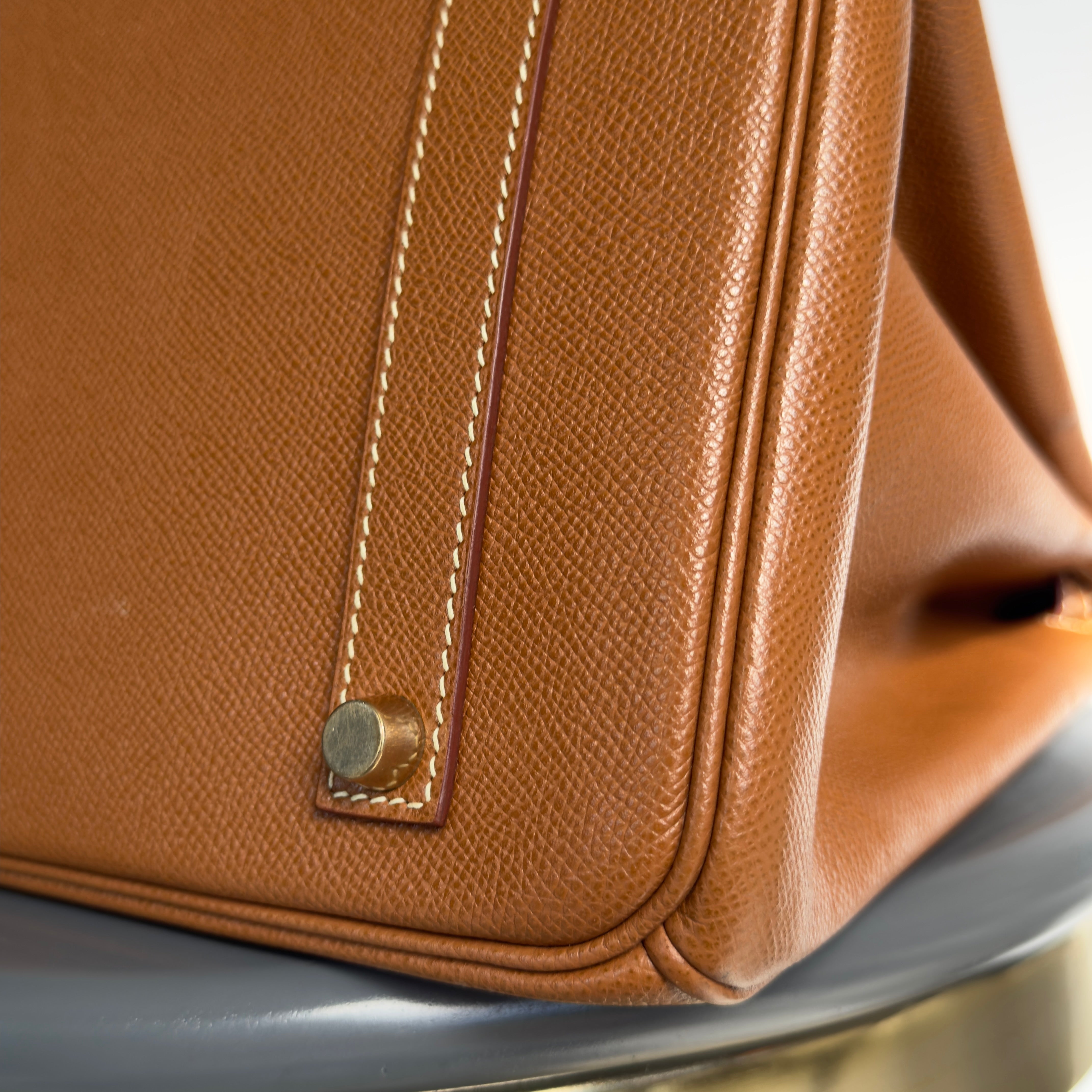 Hermes Birkin 35 Gold Leather With Gold Hardware 2001 - Queen May