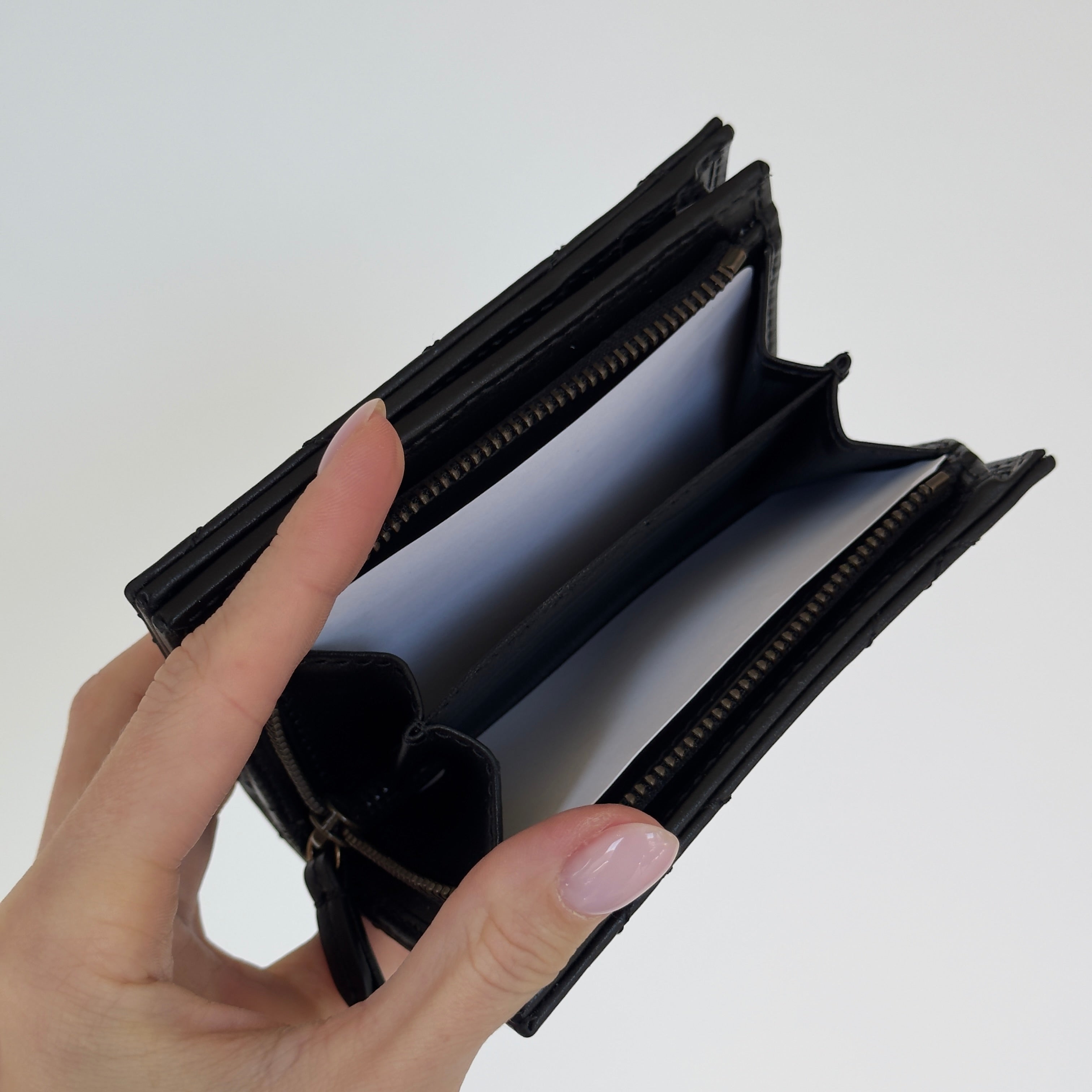 Gucci GG Marmont Card Case Wallet Black Leather - Queen May
