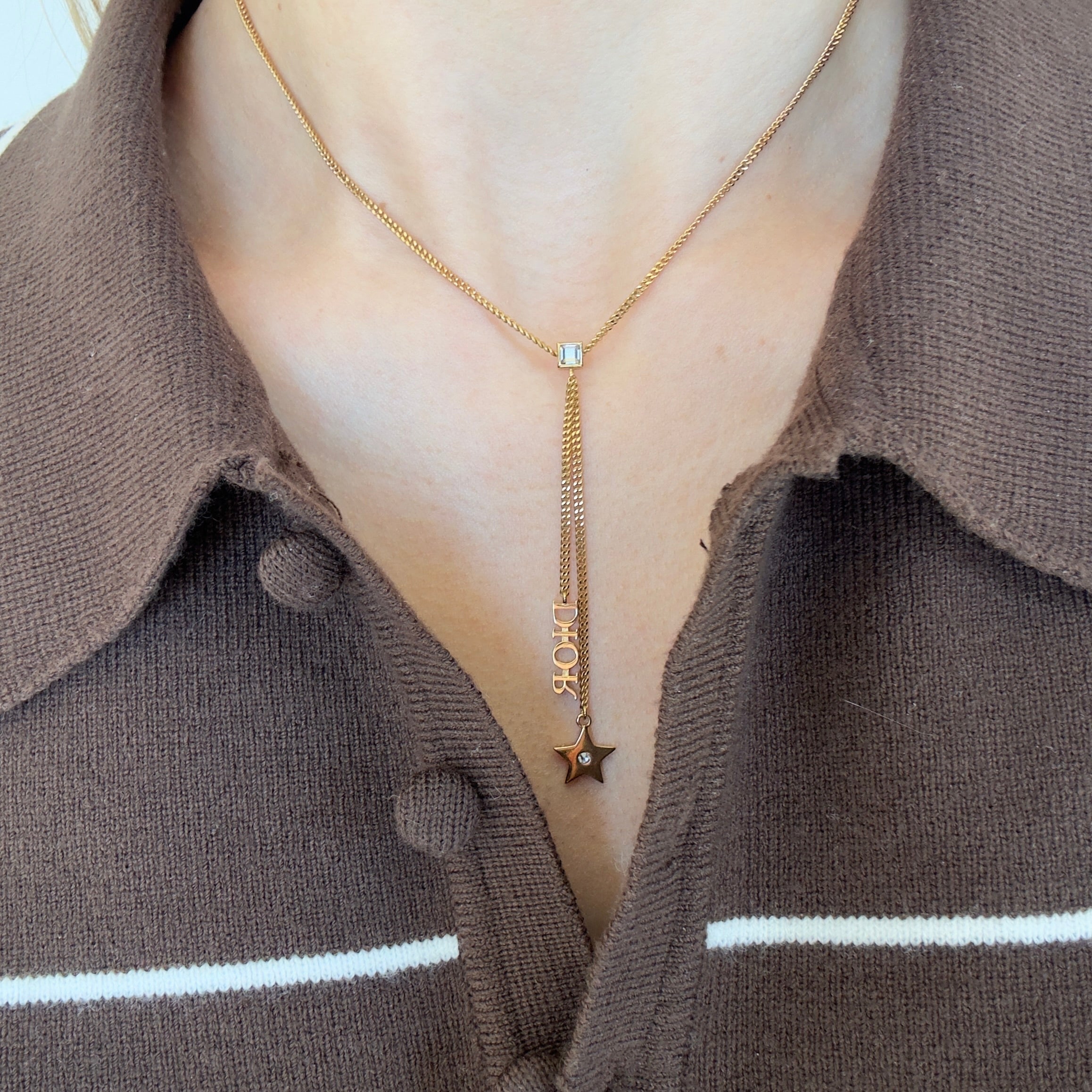 Dior Lariat Star Charm Necklace - Queen May