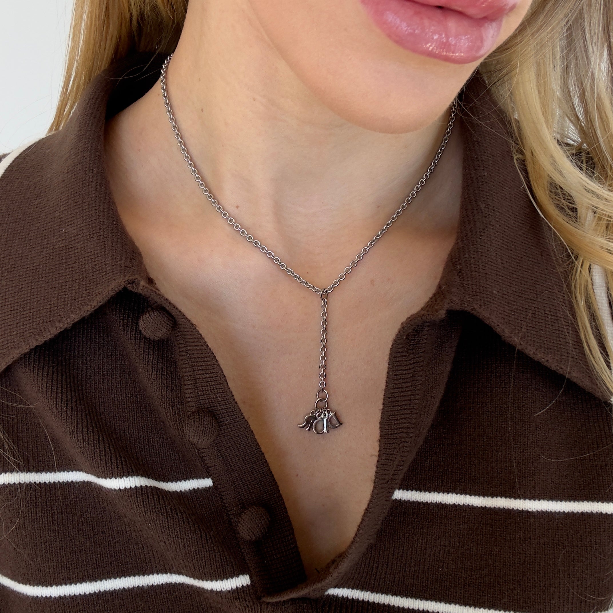 Vintage Dior Lariat Necklace - Queen May
