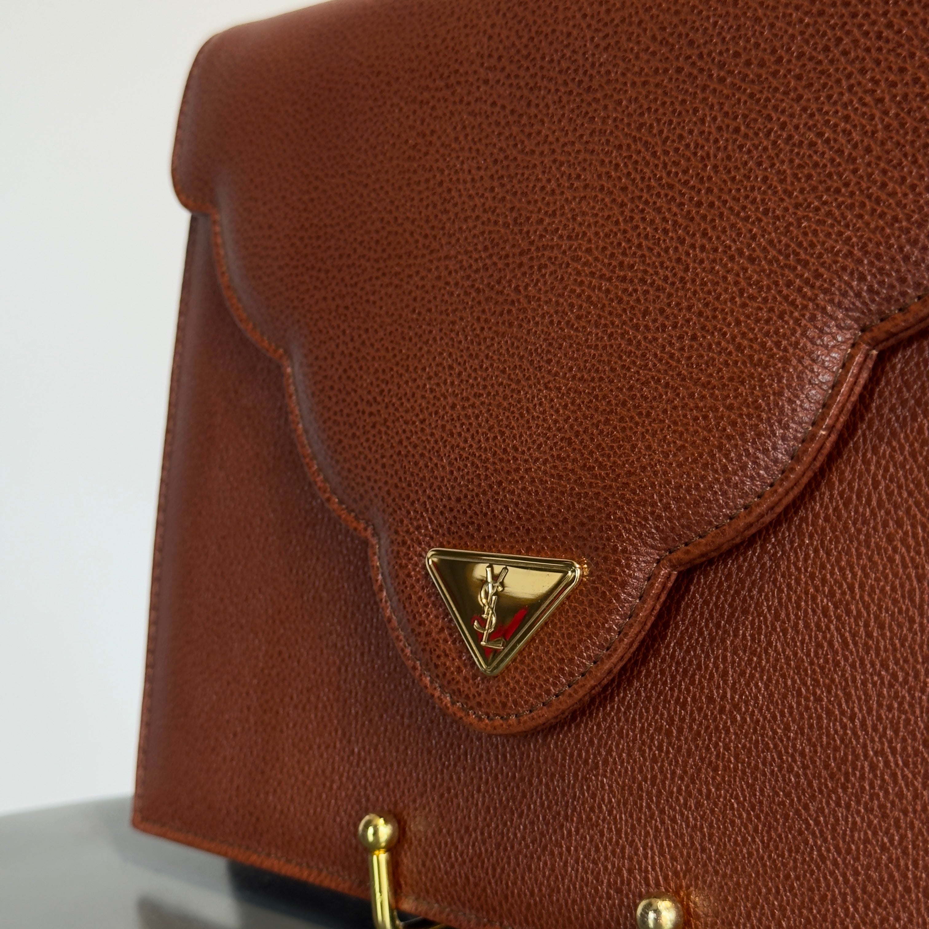 Vintage Yves Saint Laurent Brown Clutch - Queen May
