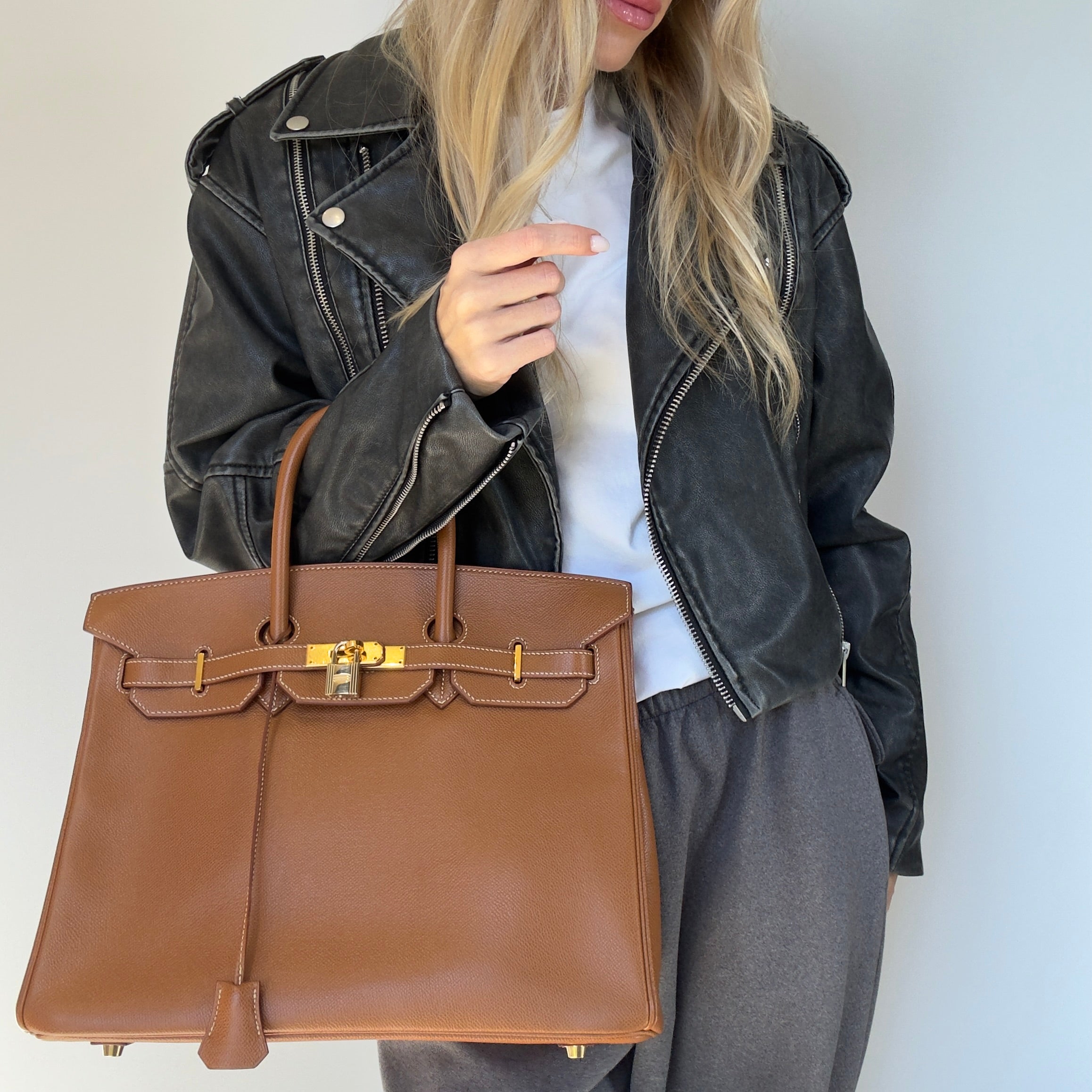 Hermes Birkin 35 Gold Leather With Gold Hardware 2001 - Queen May