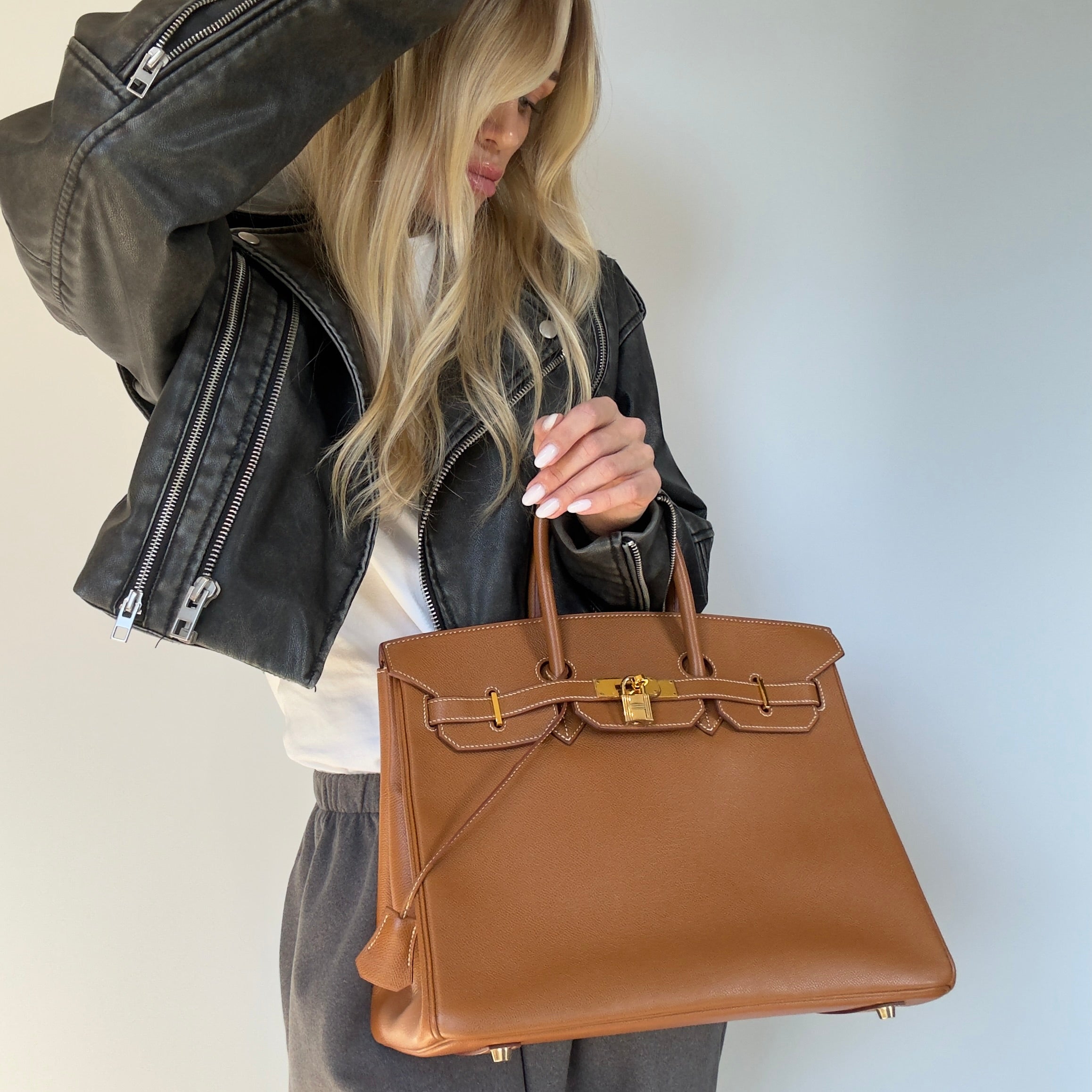 Hermes Birkin 35 Gold Leather With Gold Hardware 2001 - Queen May