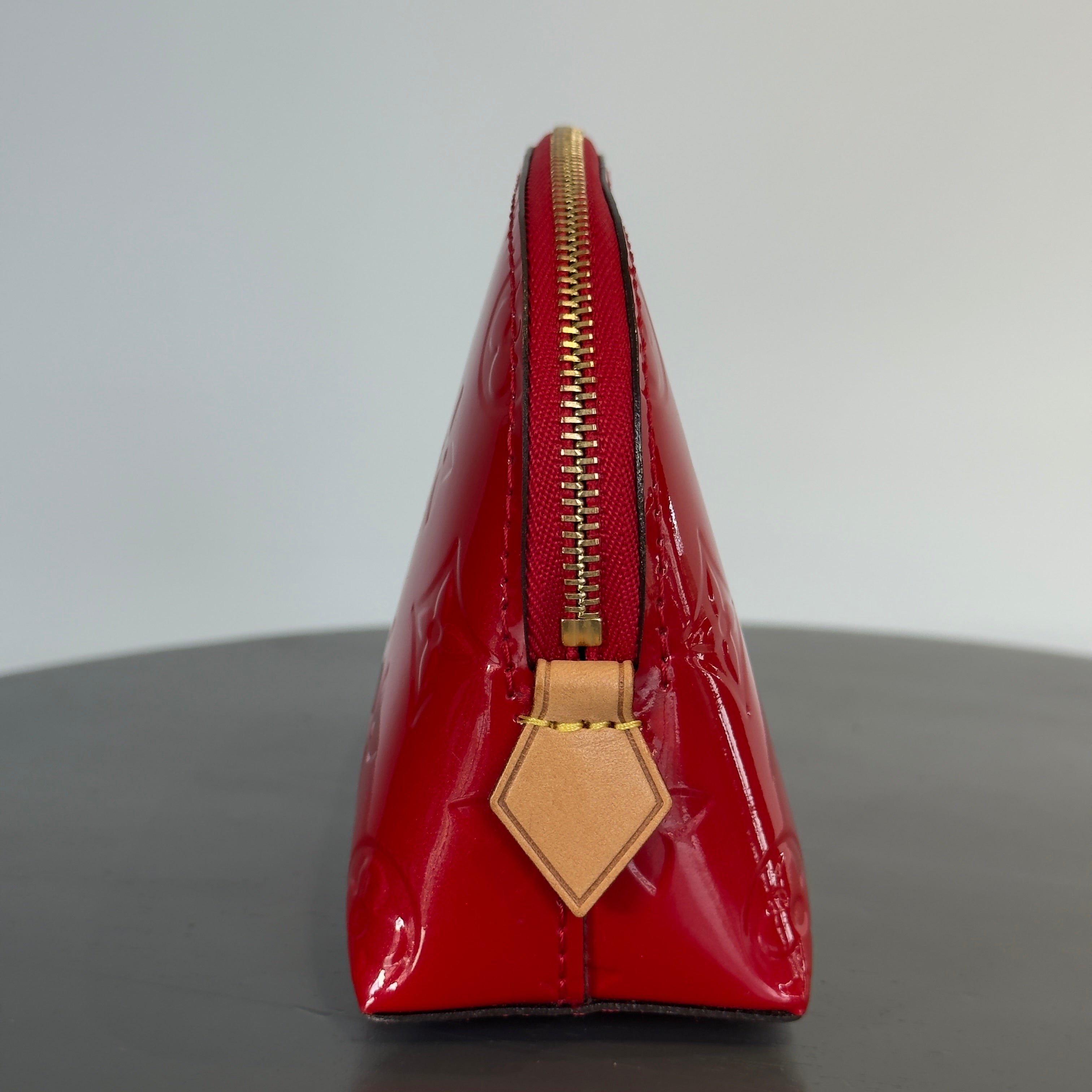 Louis Vuitton Red Vernis Cosmetic Pouch - Queen May