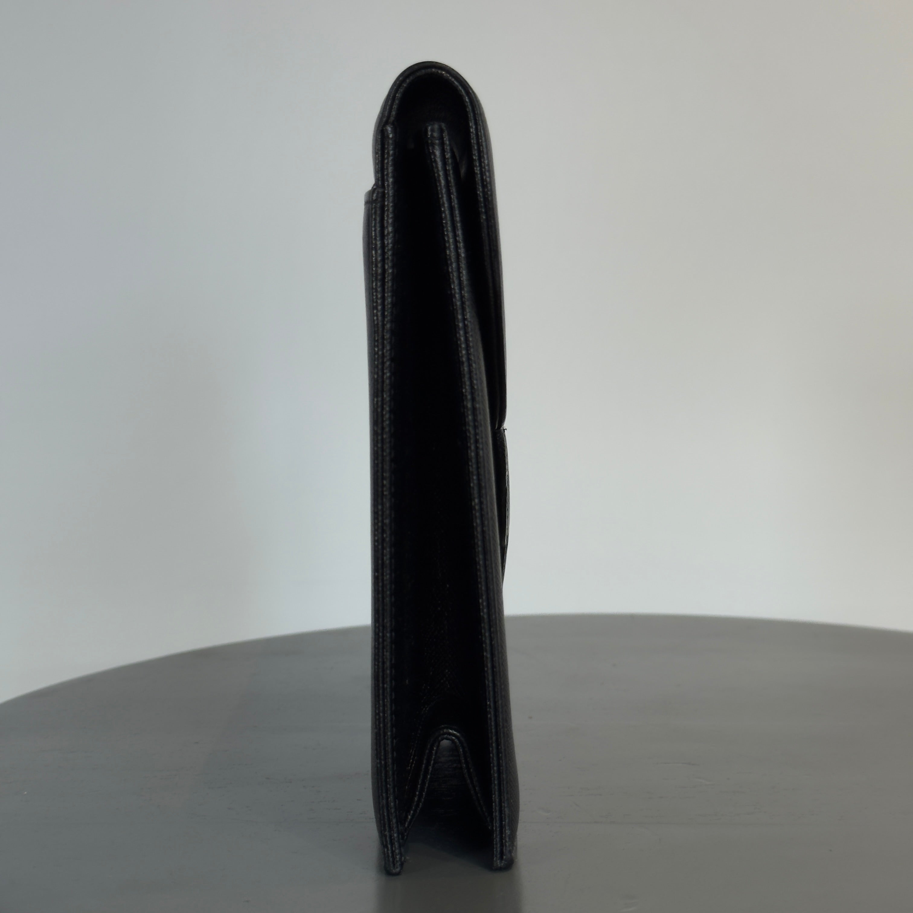 Vintage Yves Saint Laurent Black Leather Clutch - Queen May