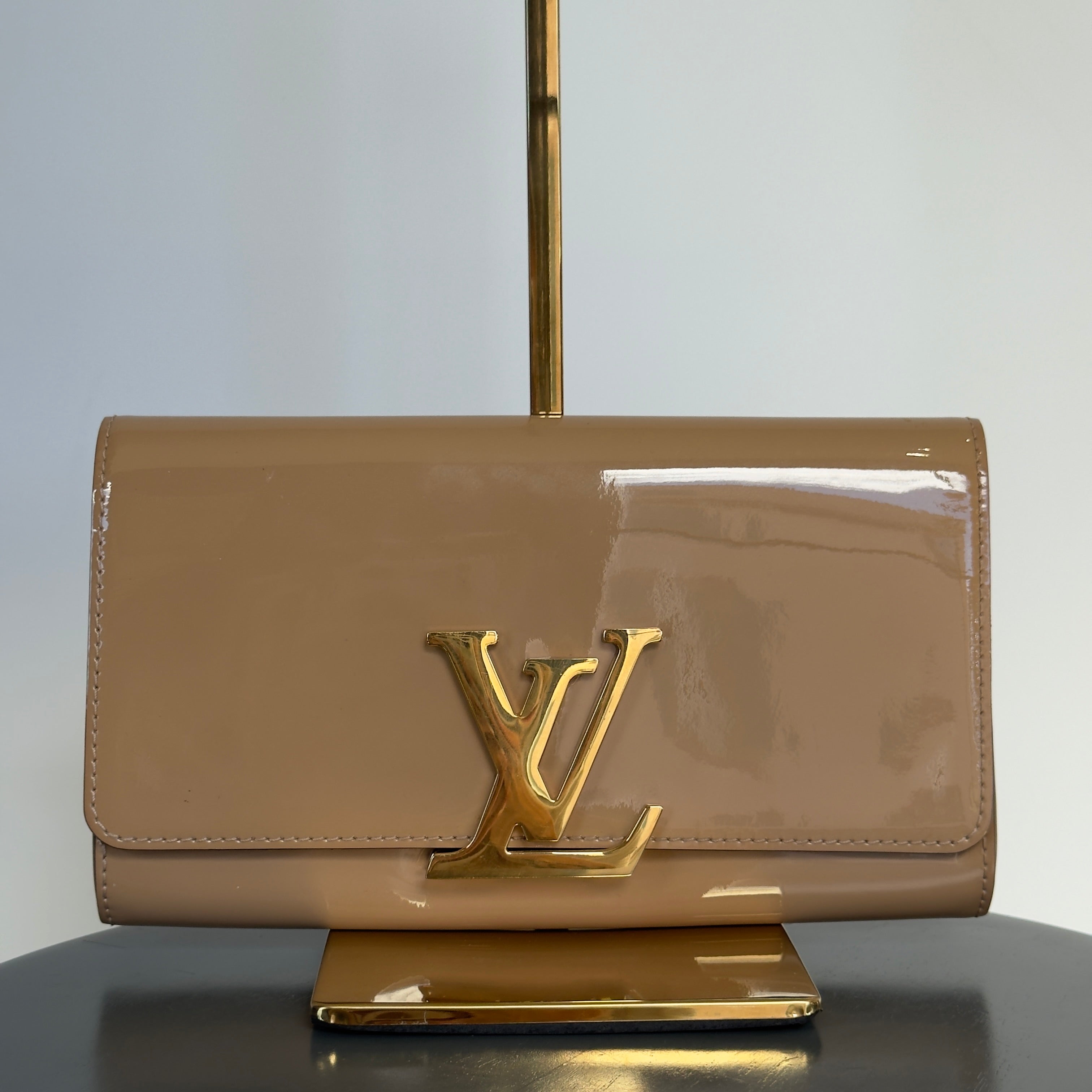 Louis Vuitton Vernis Patent Leather Louise Clutch - Queen May