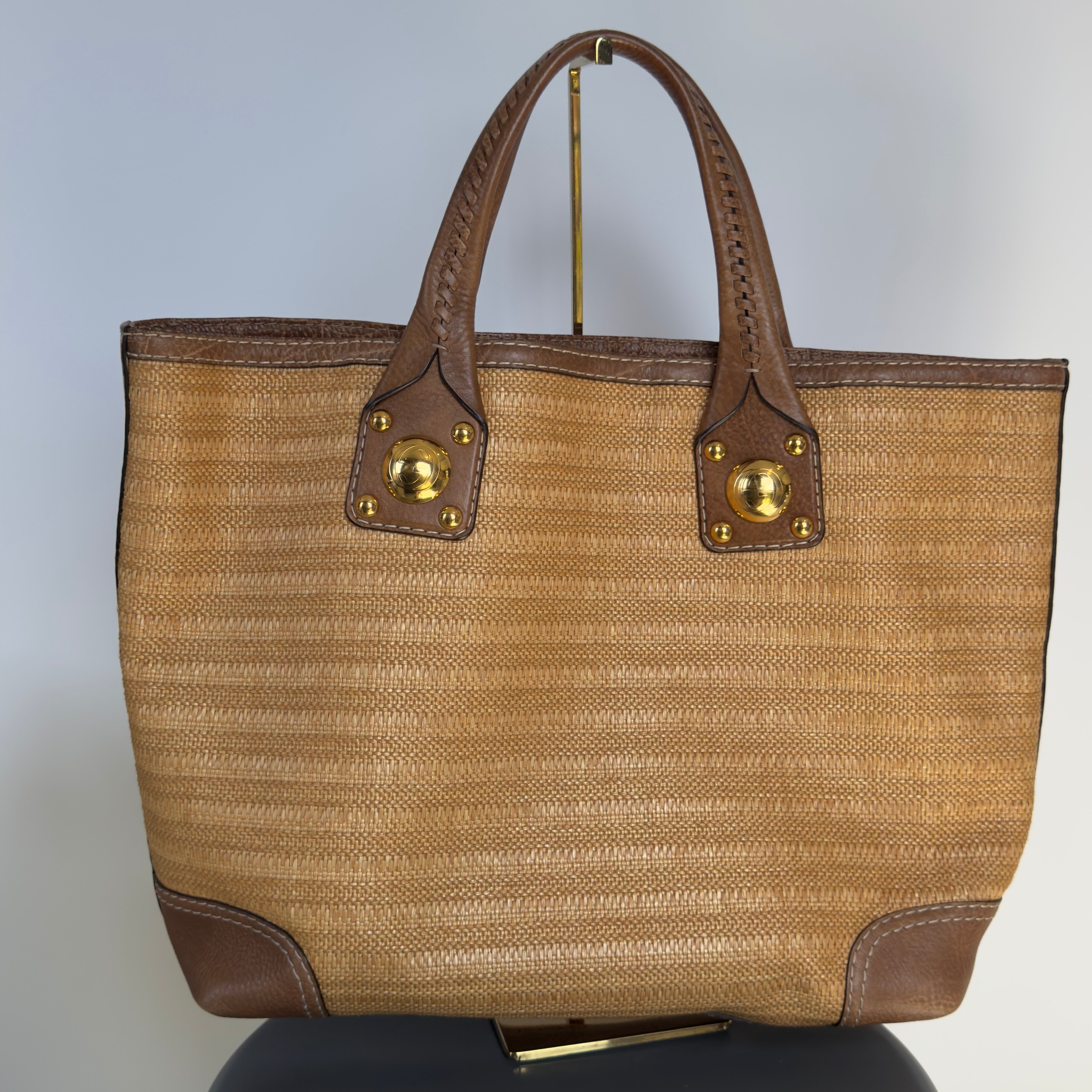 Gucci Raffia Sunset Tote - Queen May
