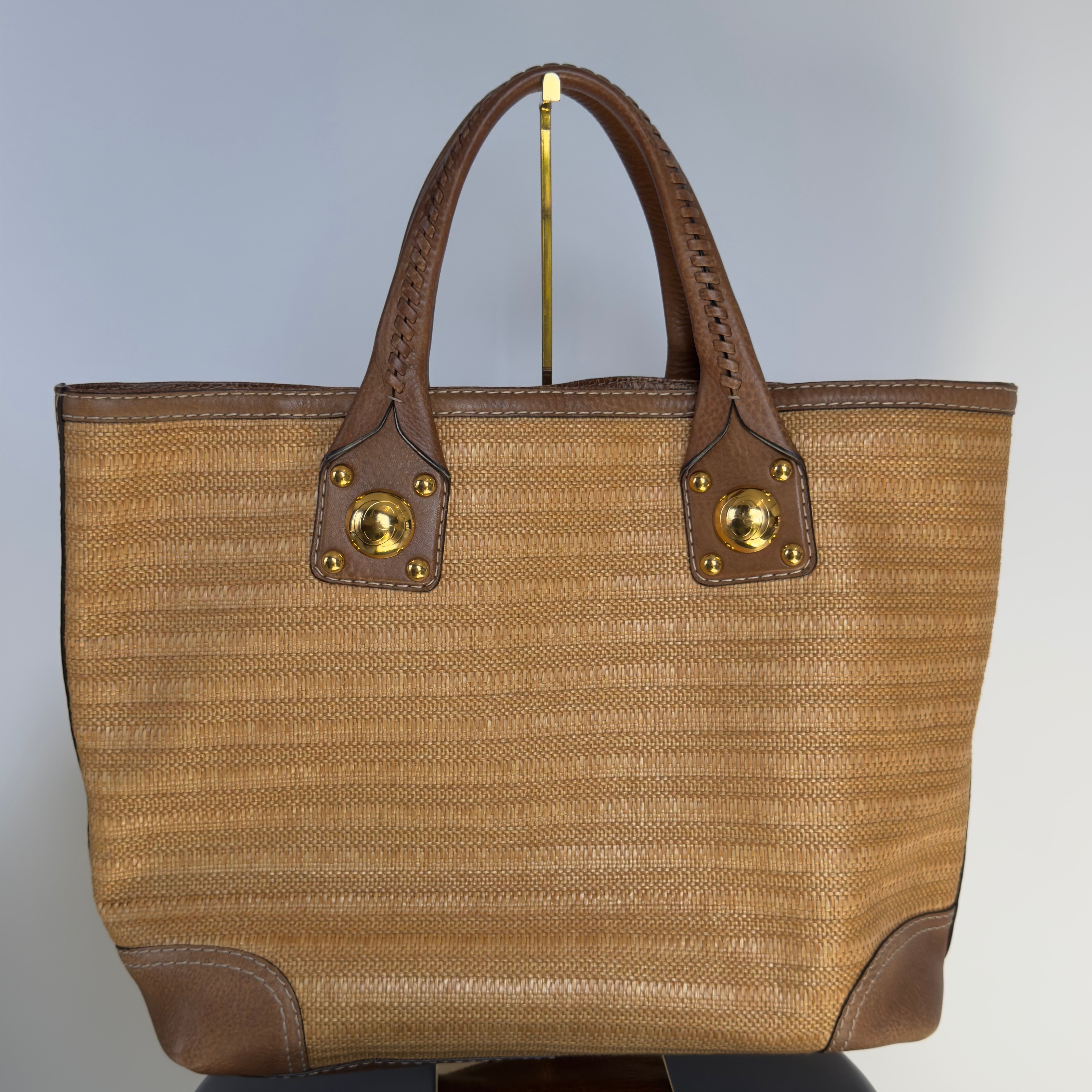 Gucci Raffia Sunset Tote - Queen May