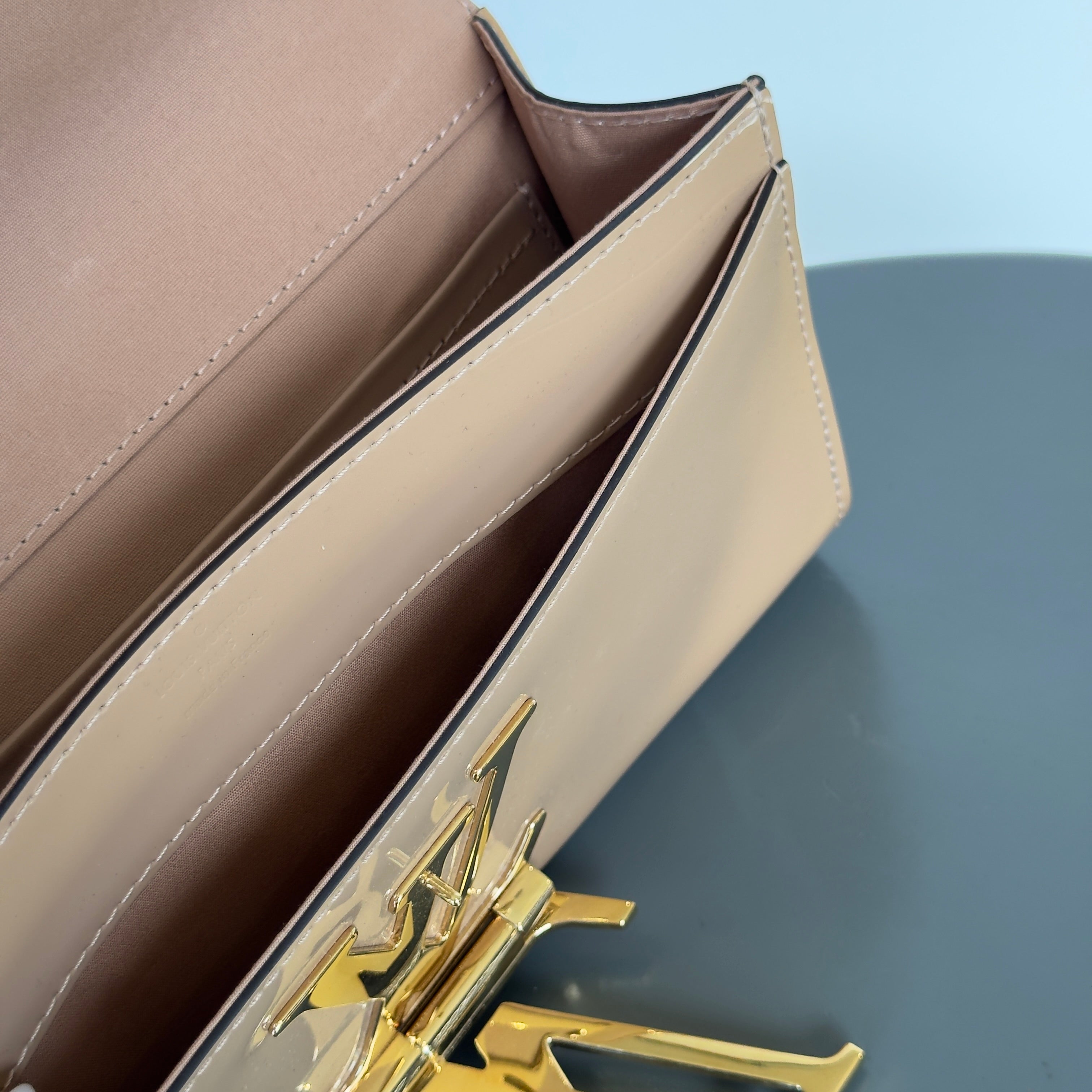 Louis Vuitton Vernis Patent Leather Louise Clutch - Queen May