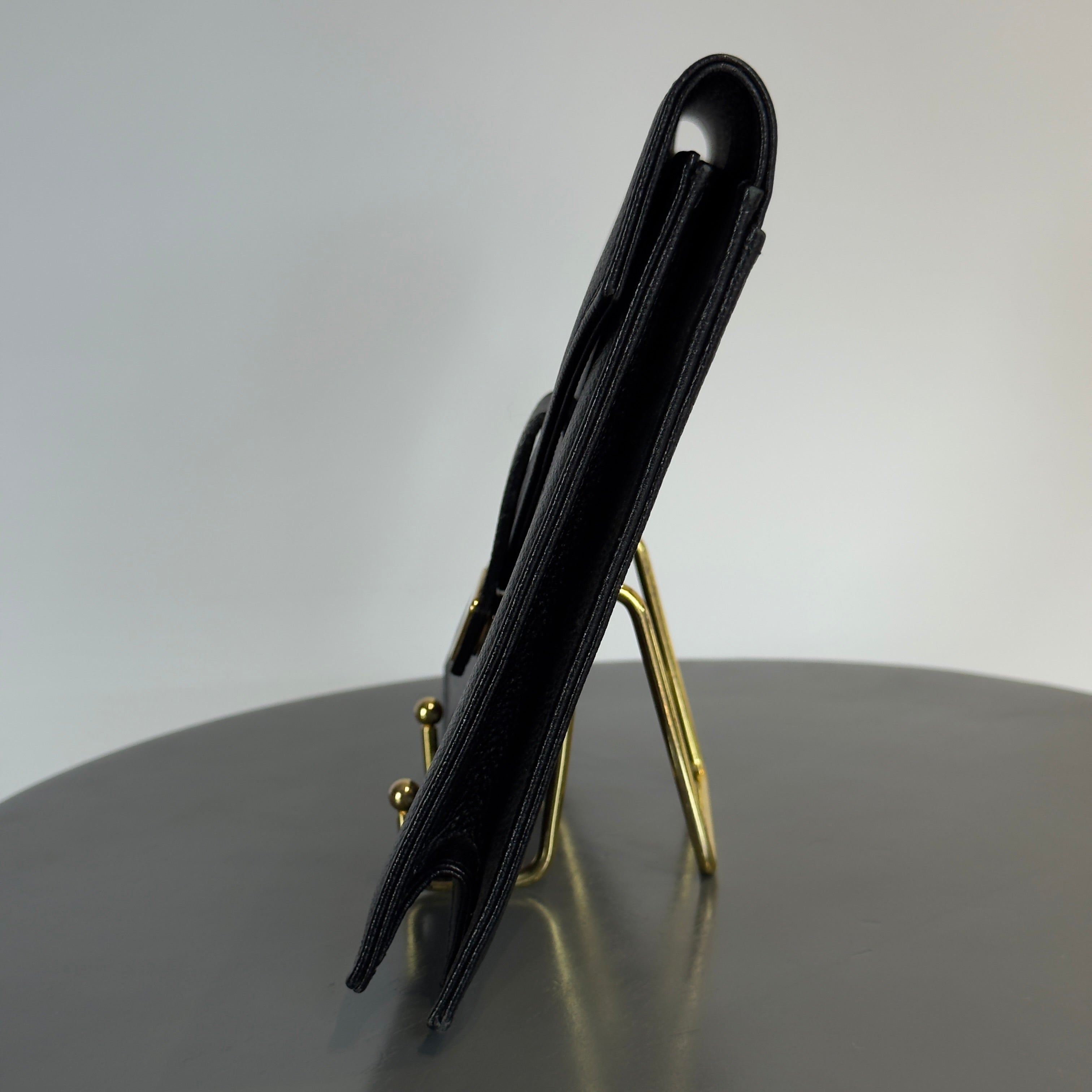 Vintage Yves Saint Laurent Black Leather Clutch - Queen May