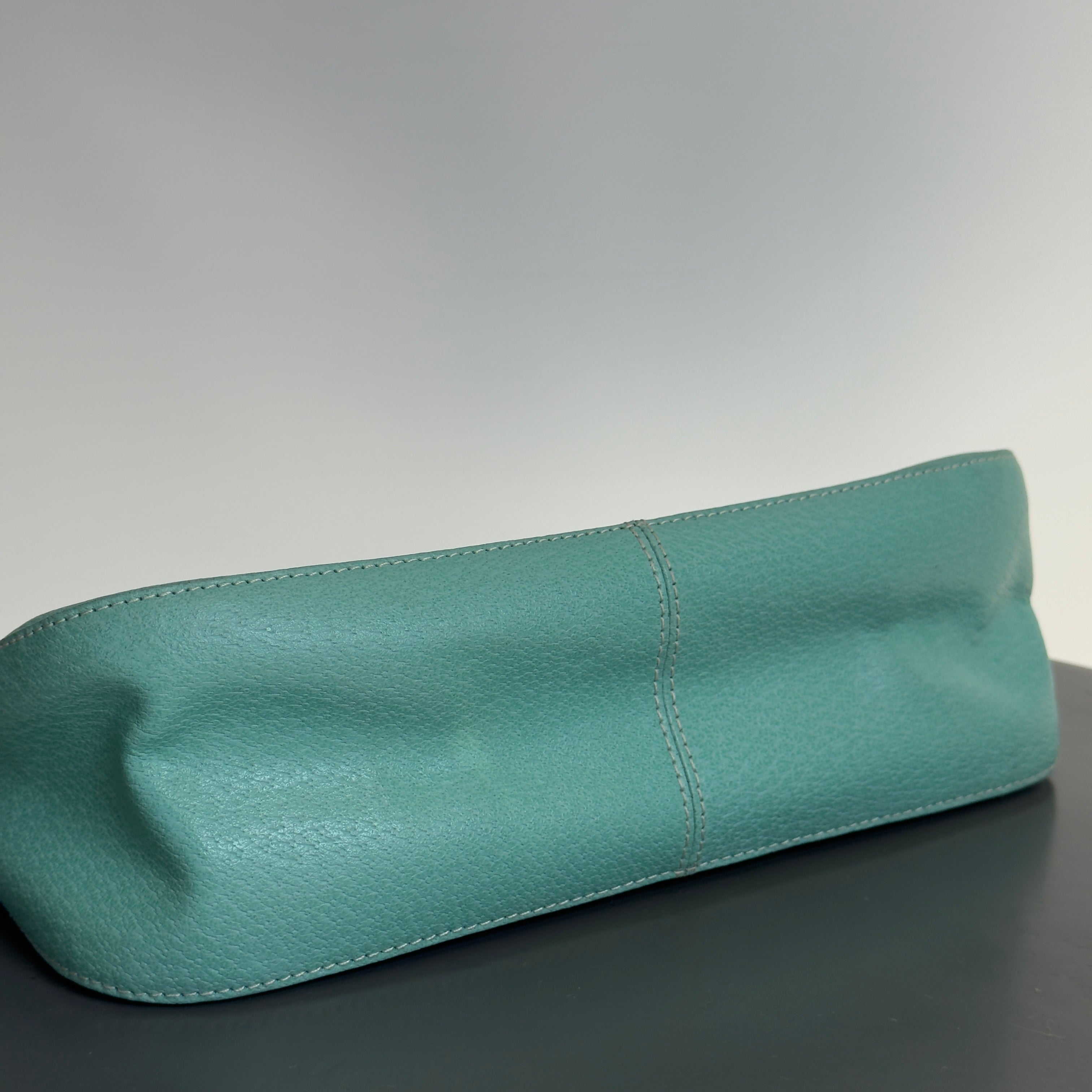 Fendi Turquoise Blue Baguette Top Handle Bag - Queen May