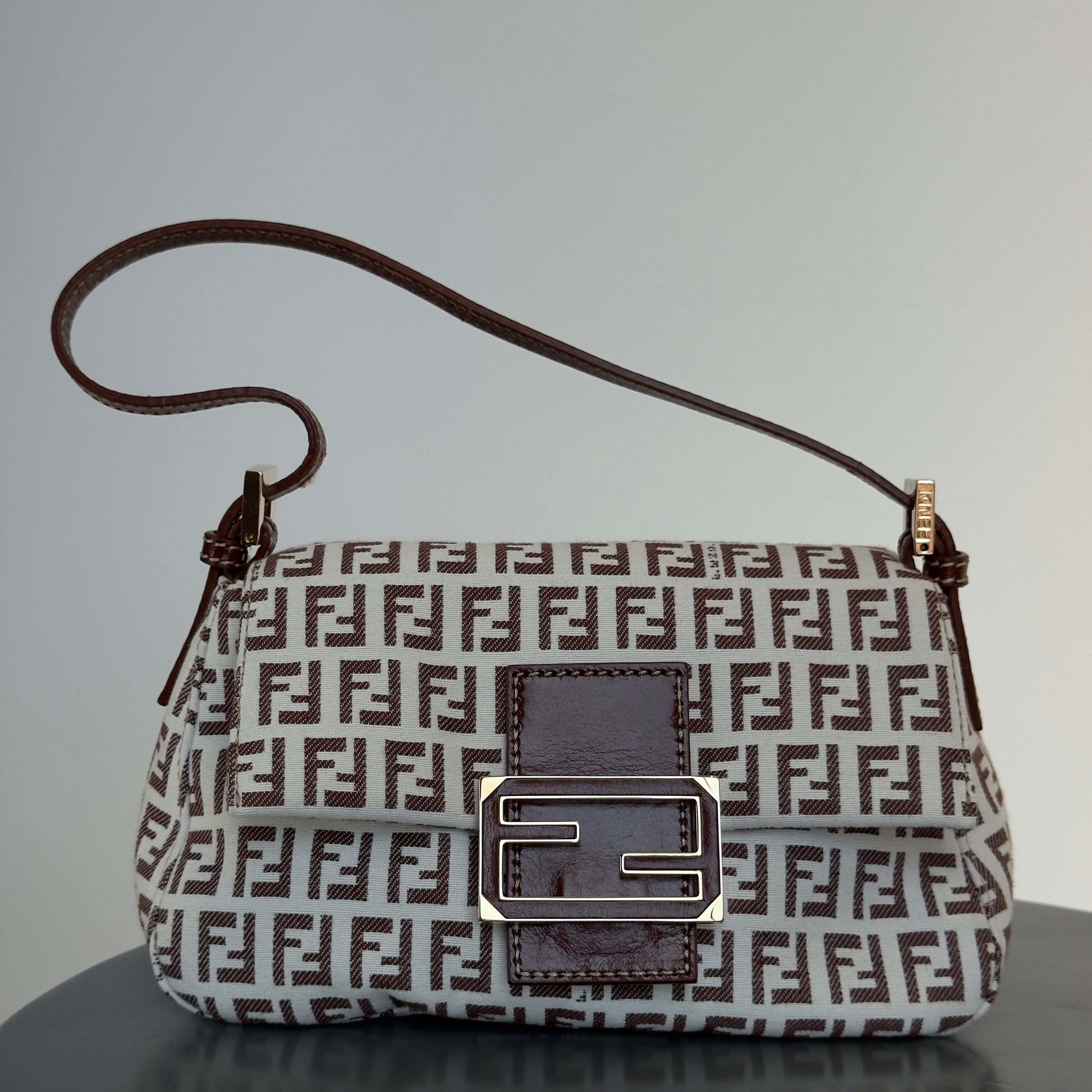 Fendi Zucchino Vitello Mini Mama Baguette - Queen May