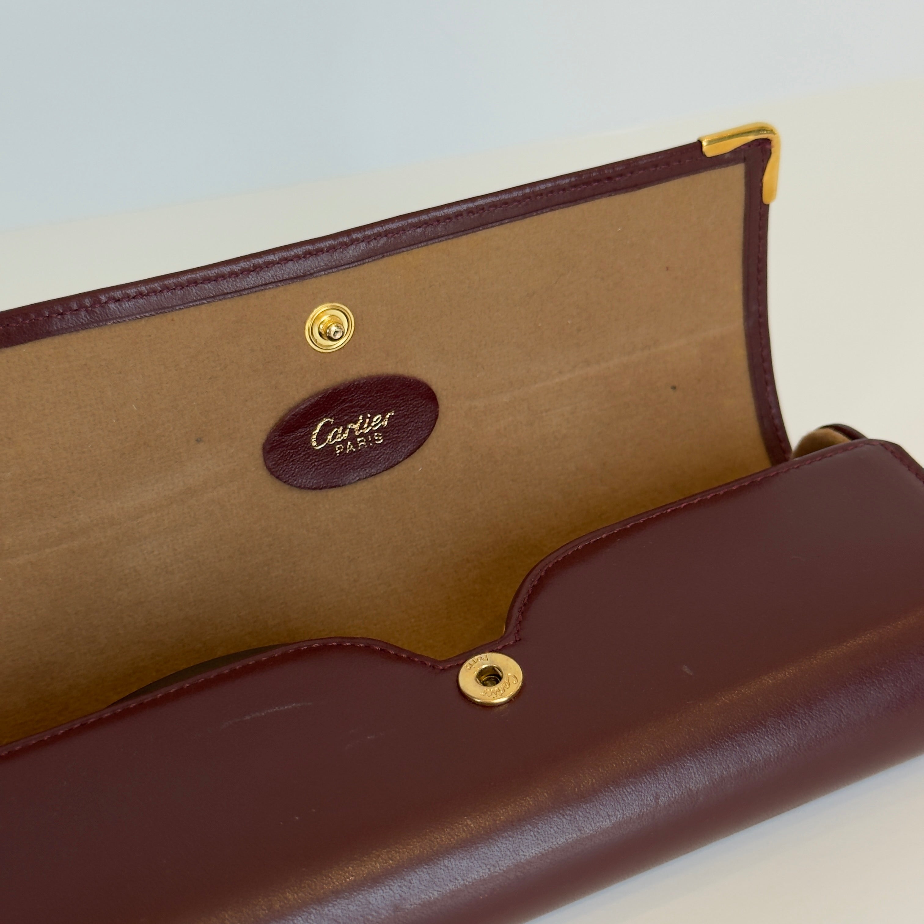 Cartier Oval Rimless Sunglasses Brown - Queen May