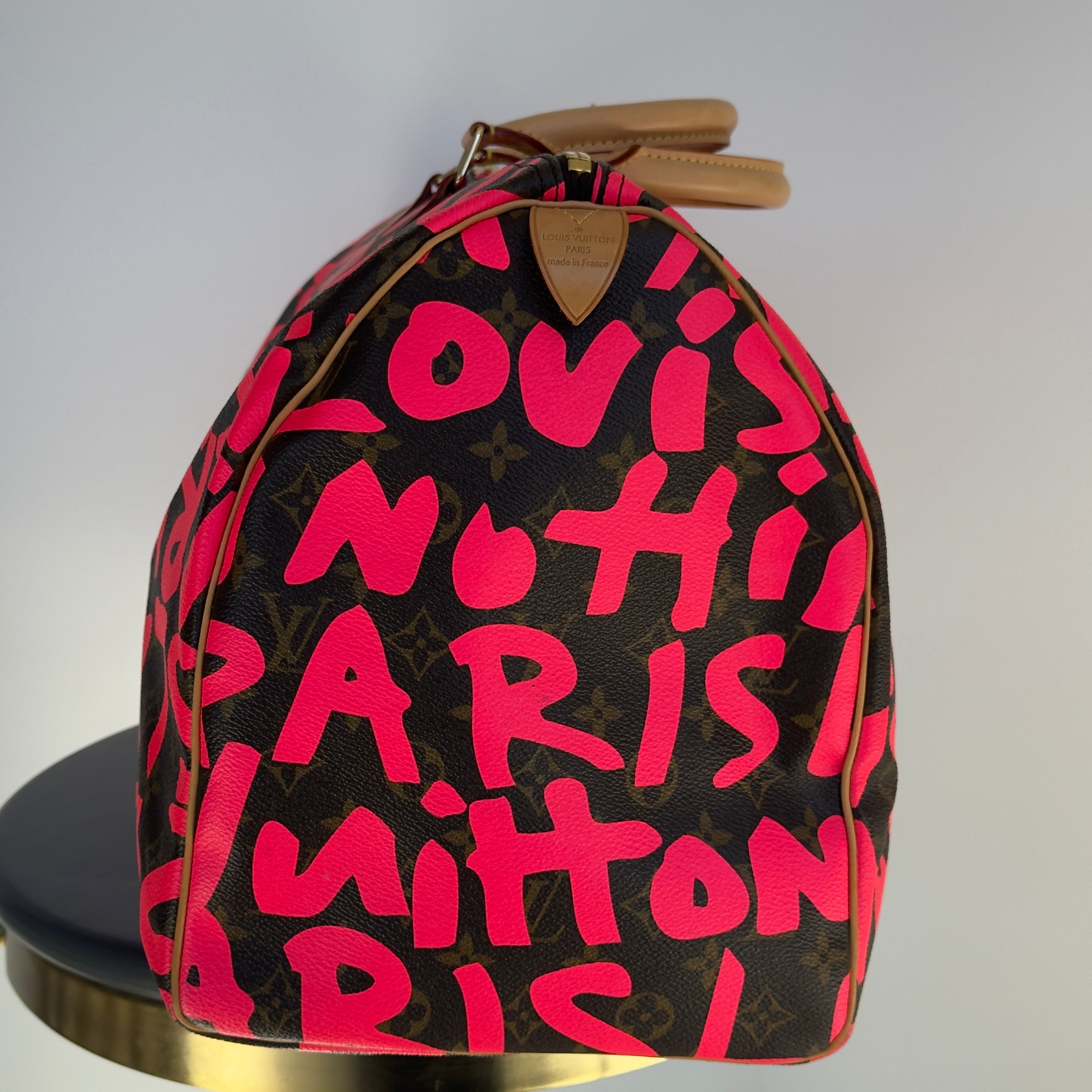 Louis Vuitton Stephen Sprouse Monogram Graffiti Keepall 50 Fuchsia - Queen May