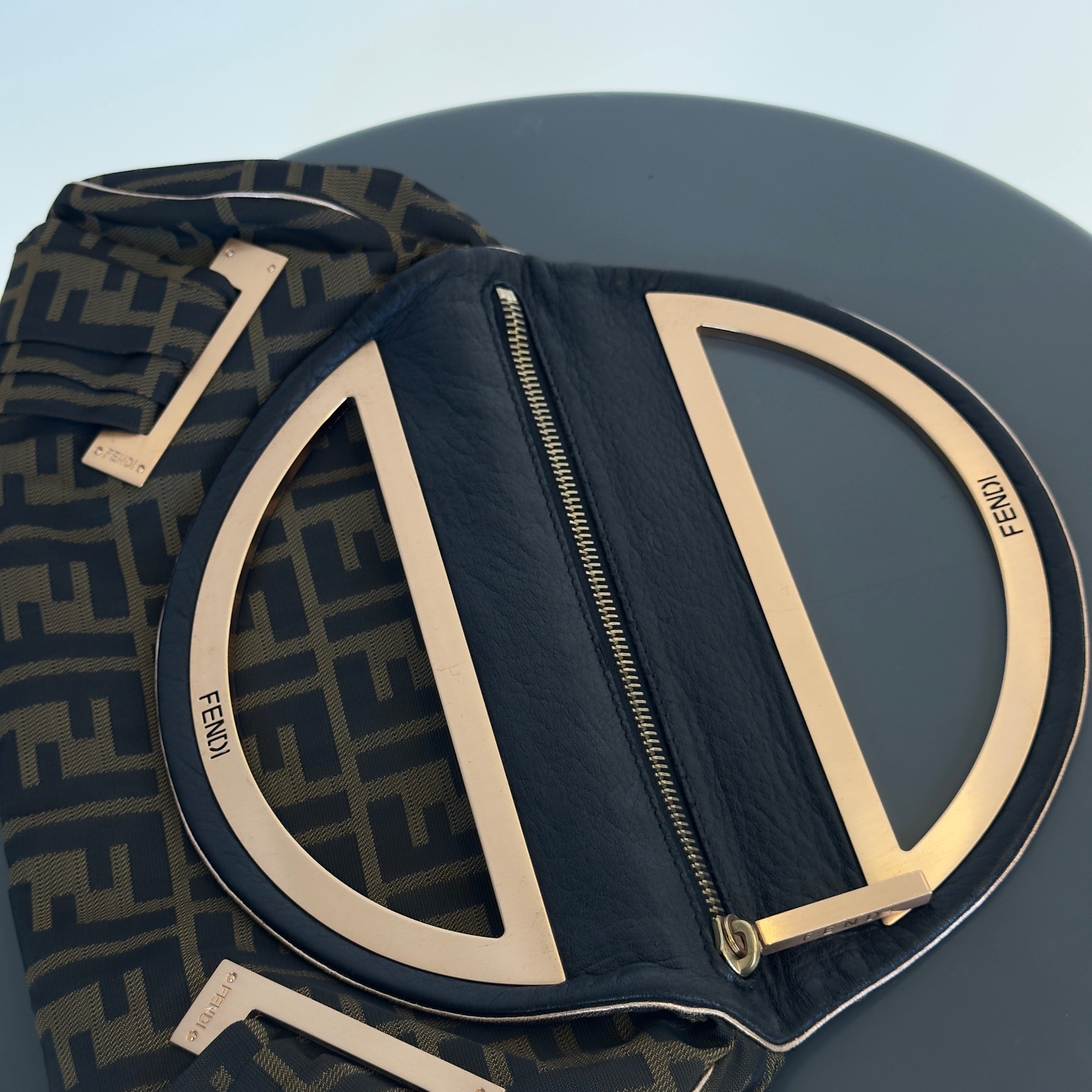Fendi Smile Brown Zucca Canvas Smile Satchel - Queen May