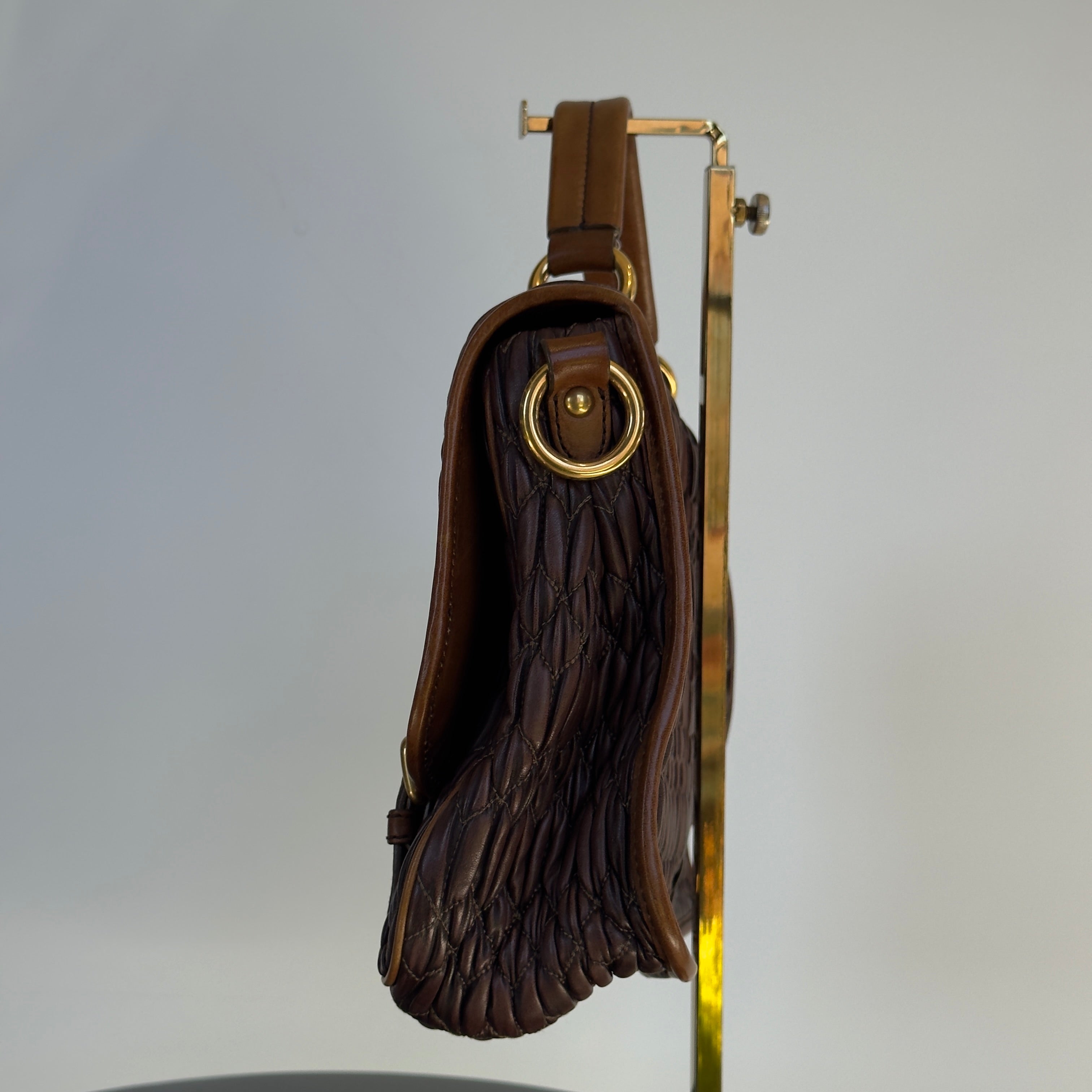 Miu Miu Matelasse Leather Satchel - Queen May