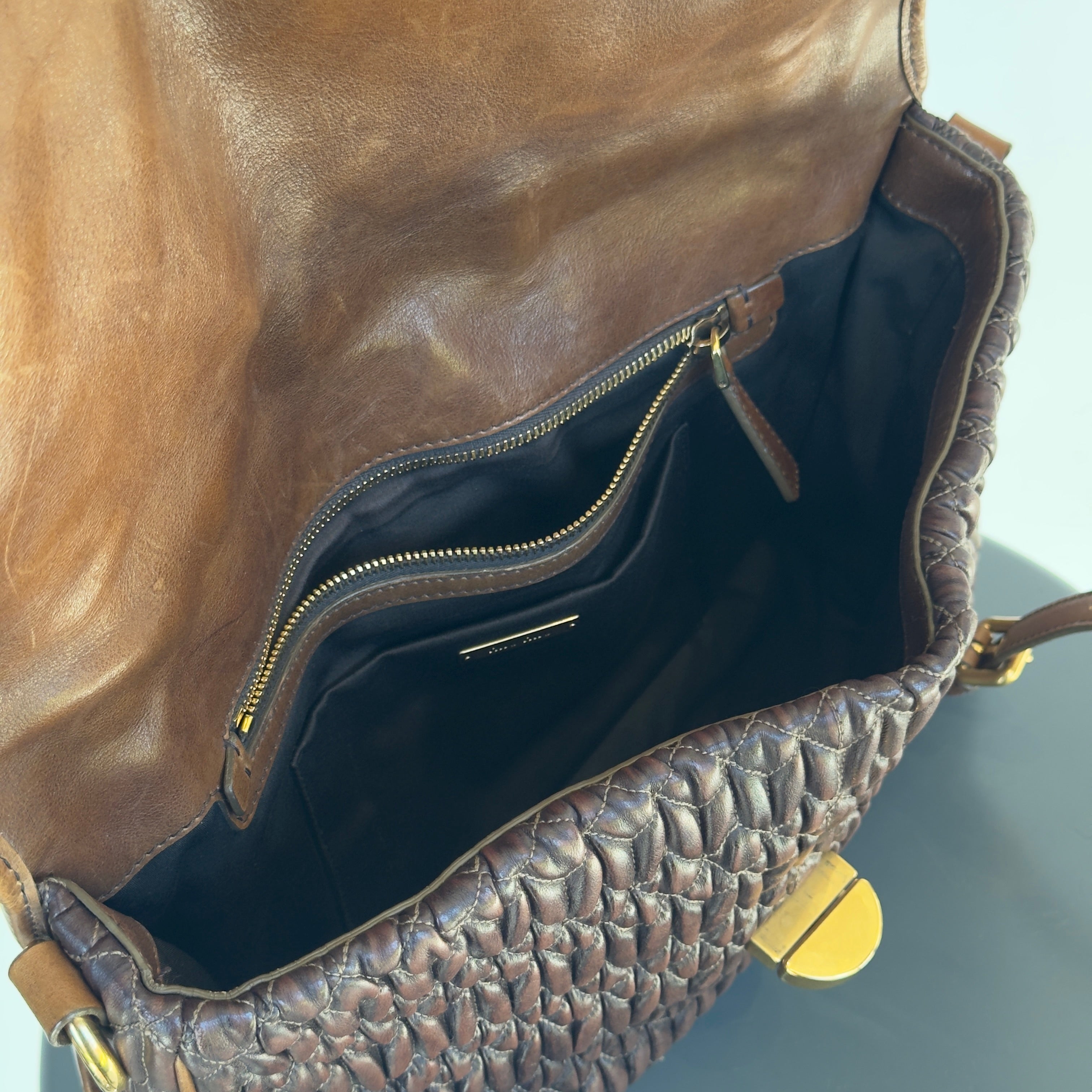 Miu Miu Matelasse Leather Satchel - Queen May