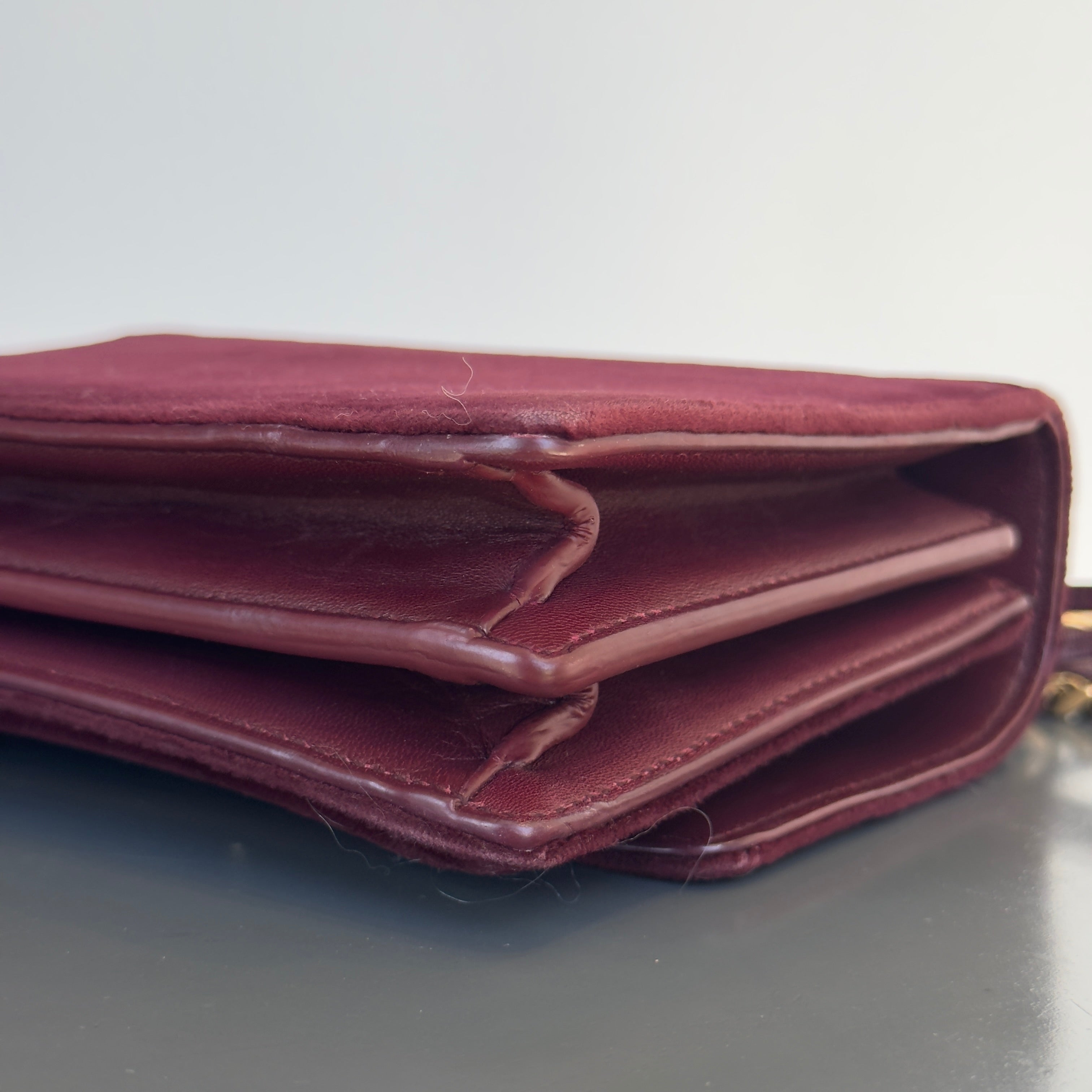 Saint Laurent Velvet Monogram Sunset Bag - Queen May