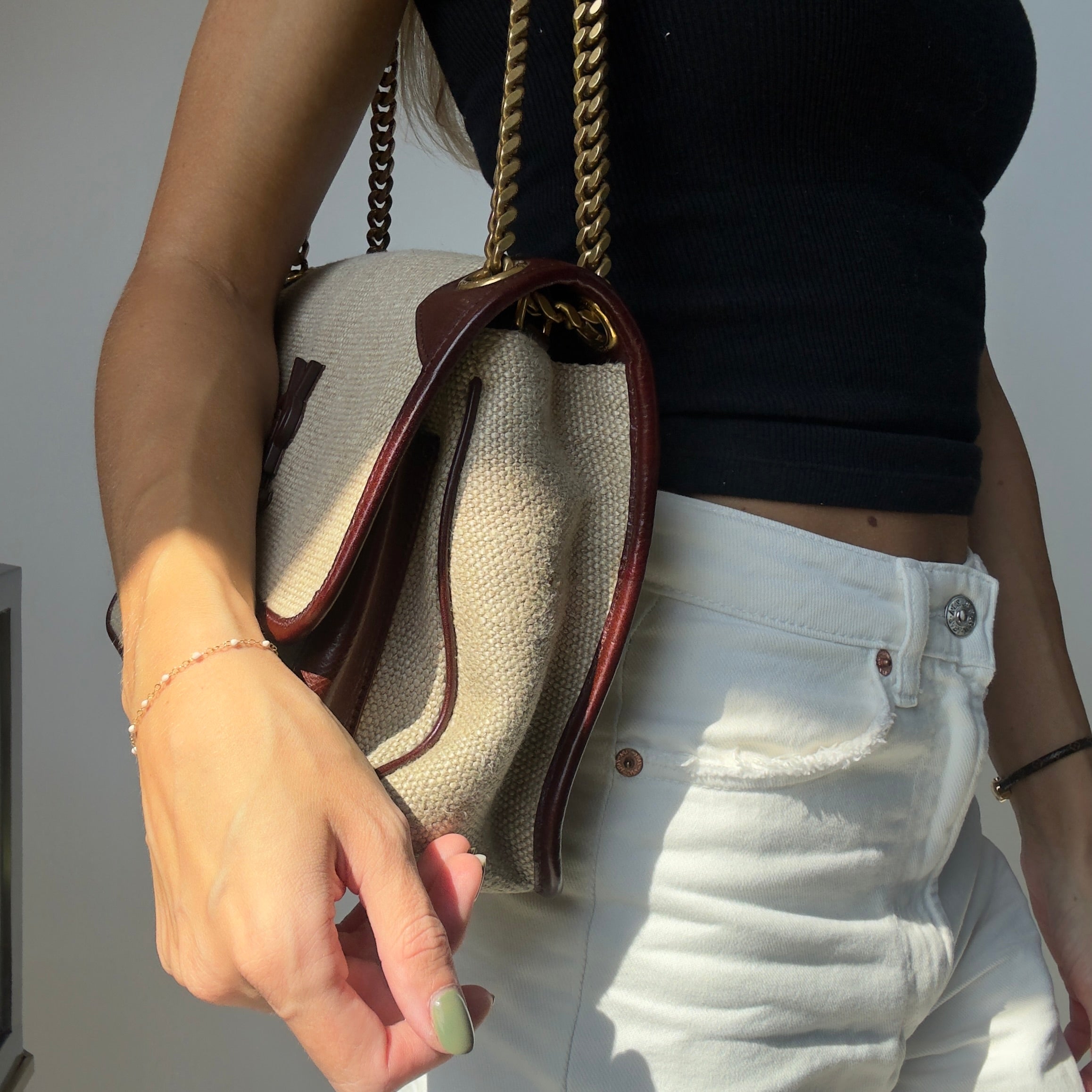 Saint Laurent Canvas Niki Medium - Queen May