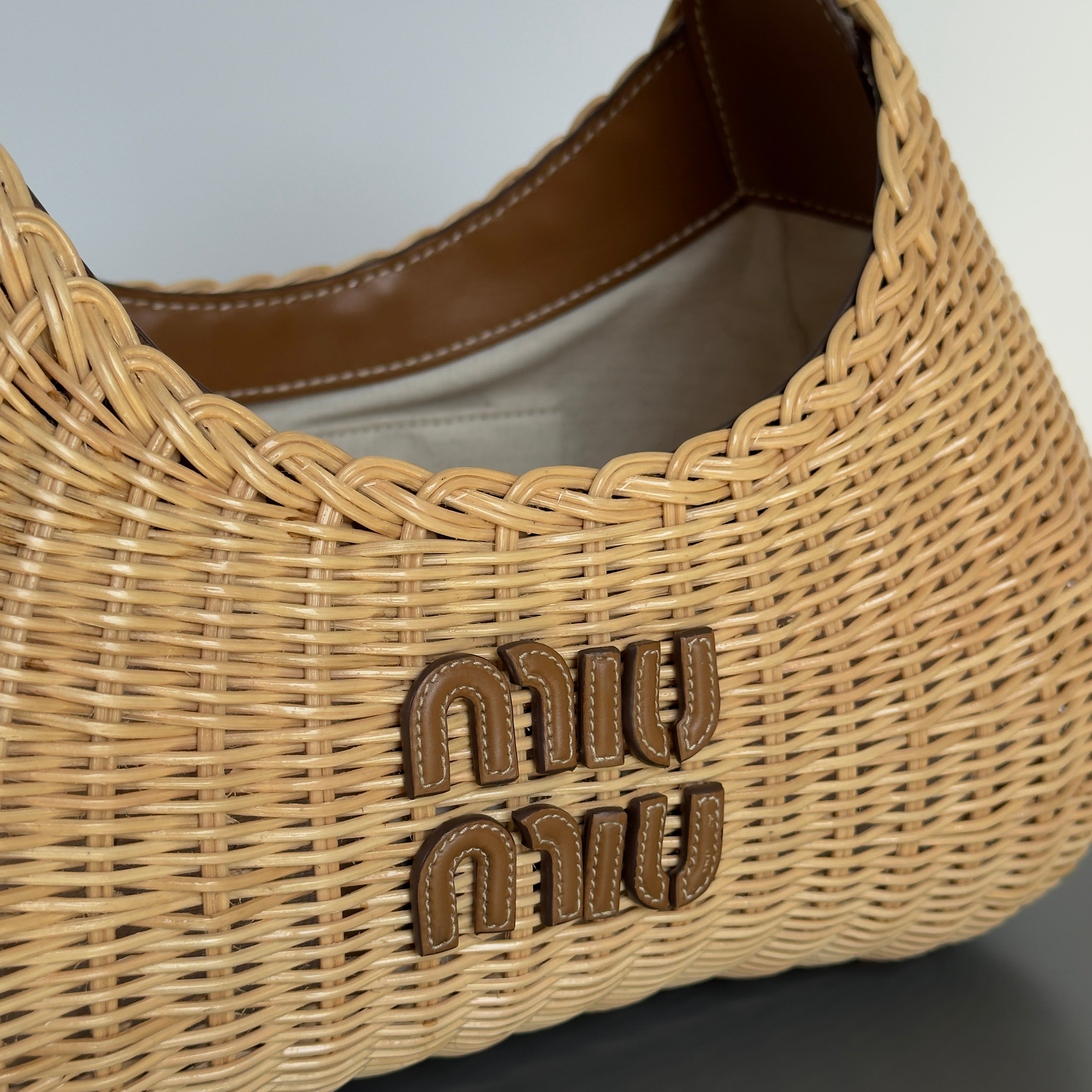 Miu Miu Wander Handbag Wicker - Queen May
