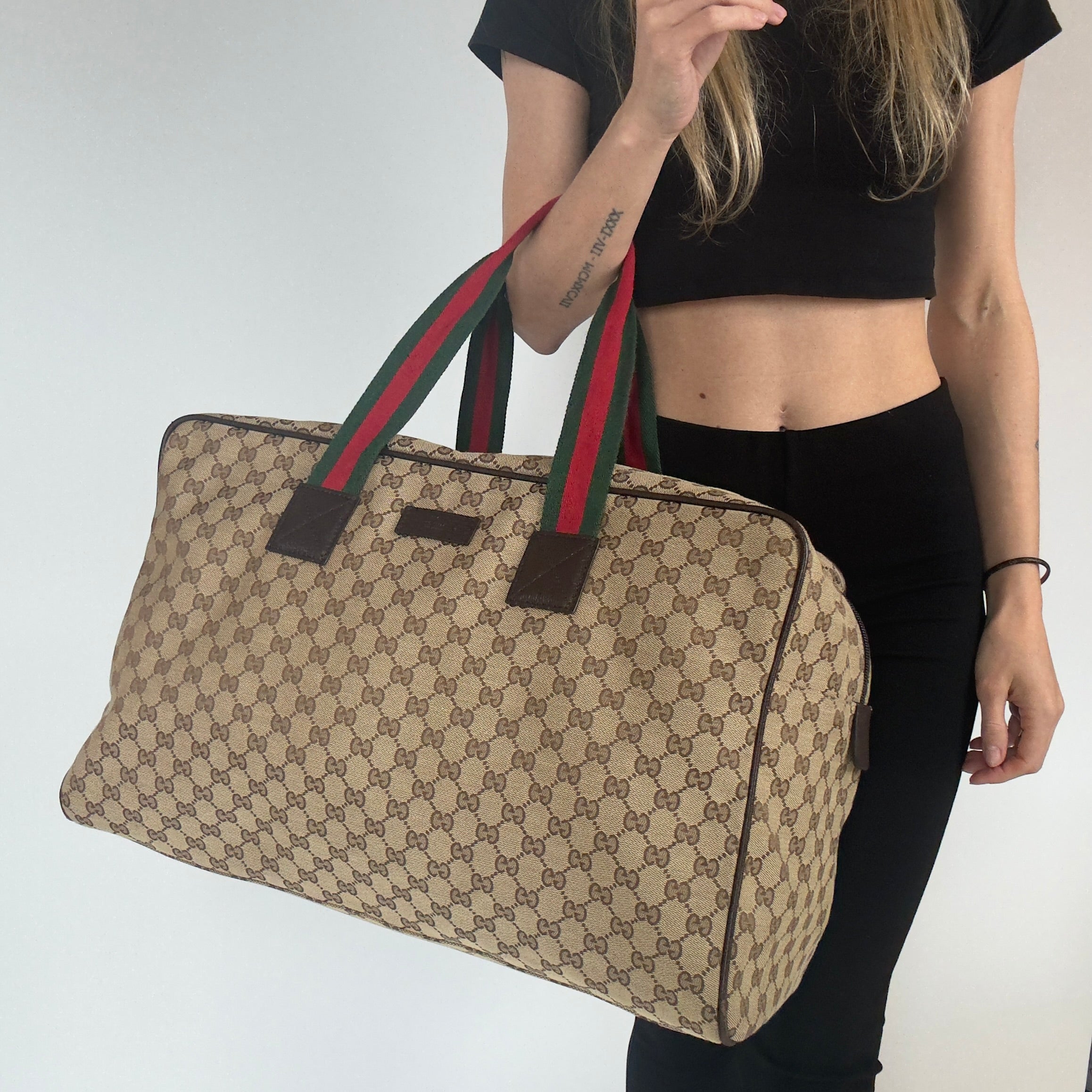 Gucci Canvas Carry On Duffle bag - Queen May