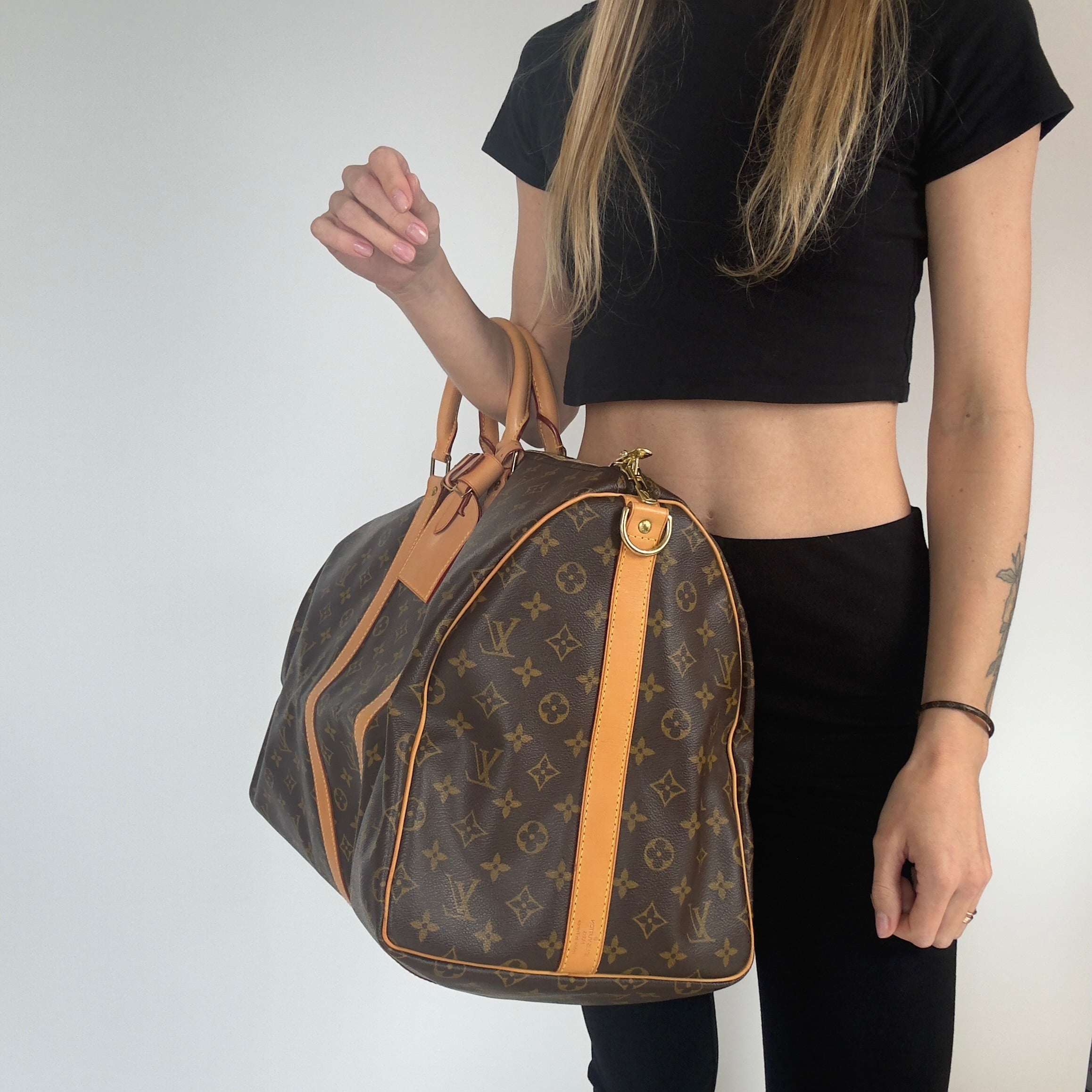 Louis Vuitton Monogram Keepall Bandouliere 55 - Queen May