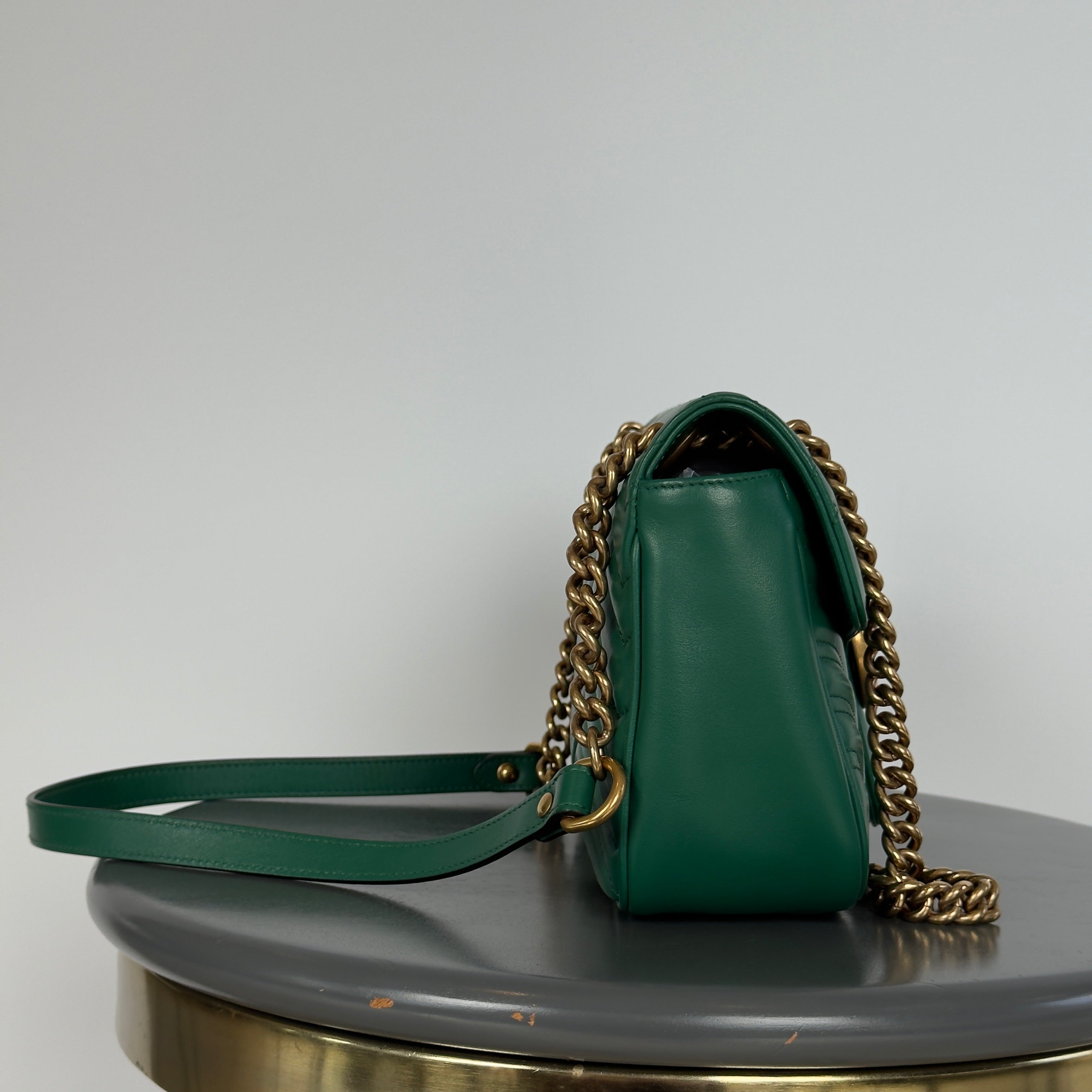 Gucci Double G Marmont Medium Green - Queen May
