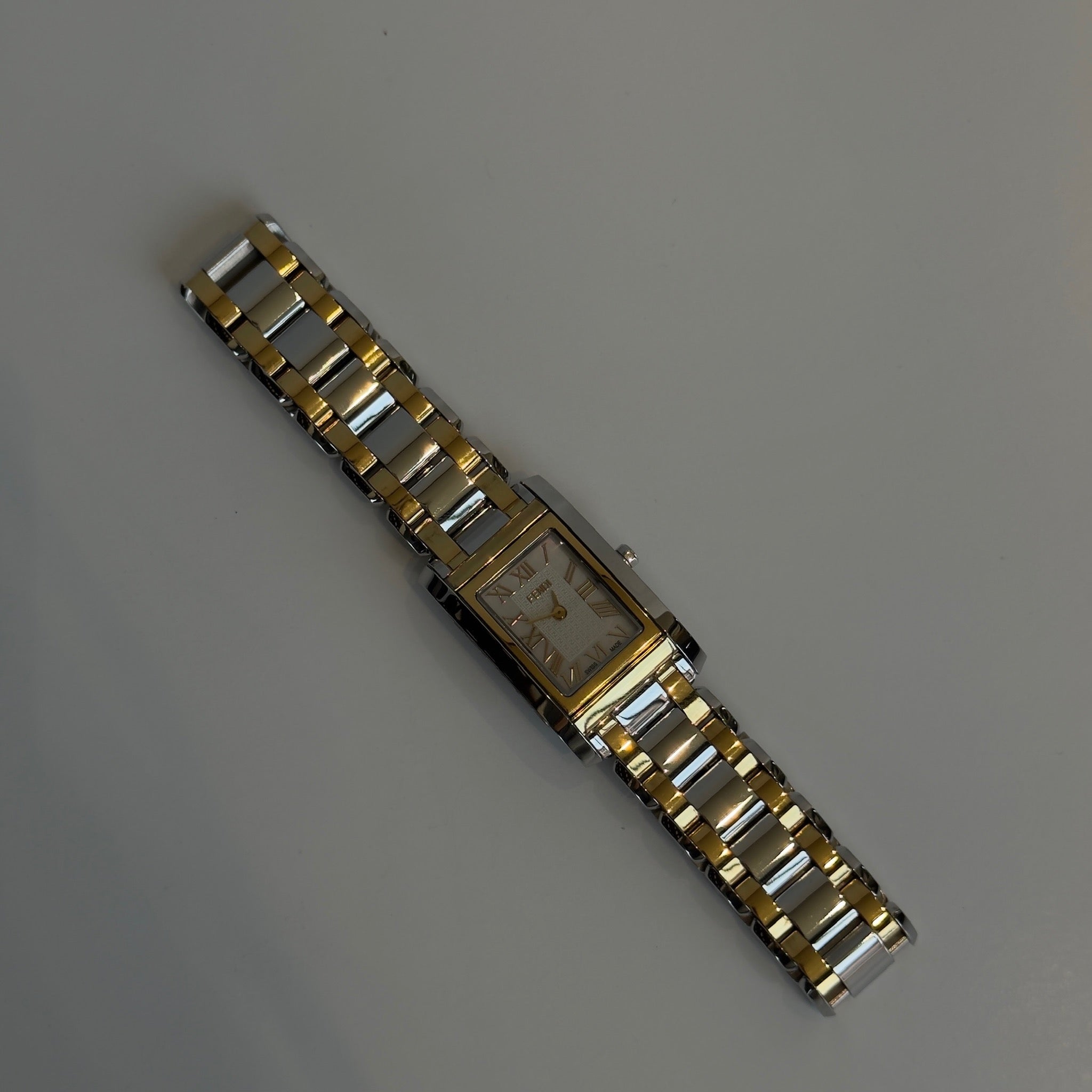 Fendi 7100L Two-Tone "Reverso" Watch - Queen May