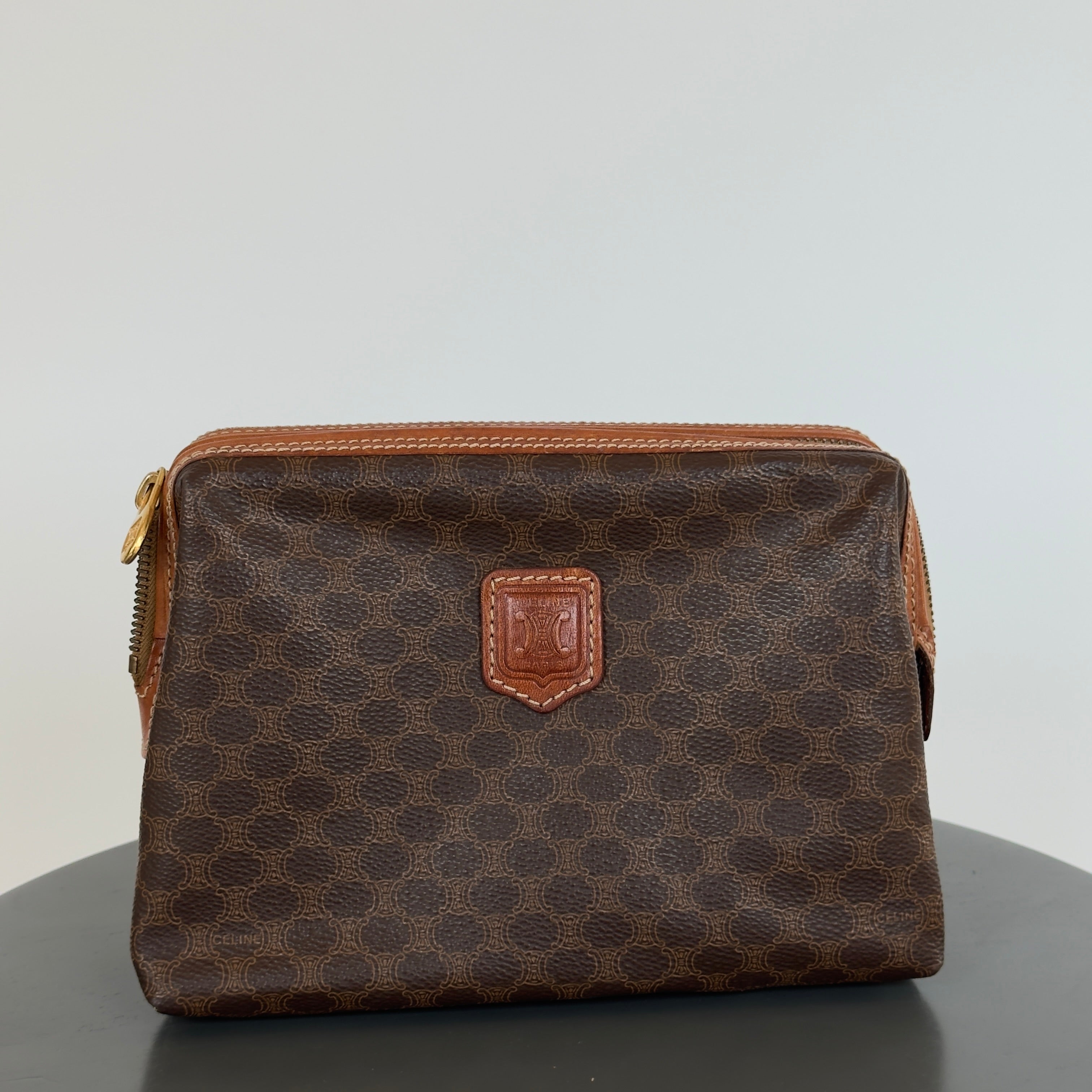 Vintage Celine Triomphe Toiletry Pouch - Queen May