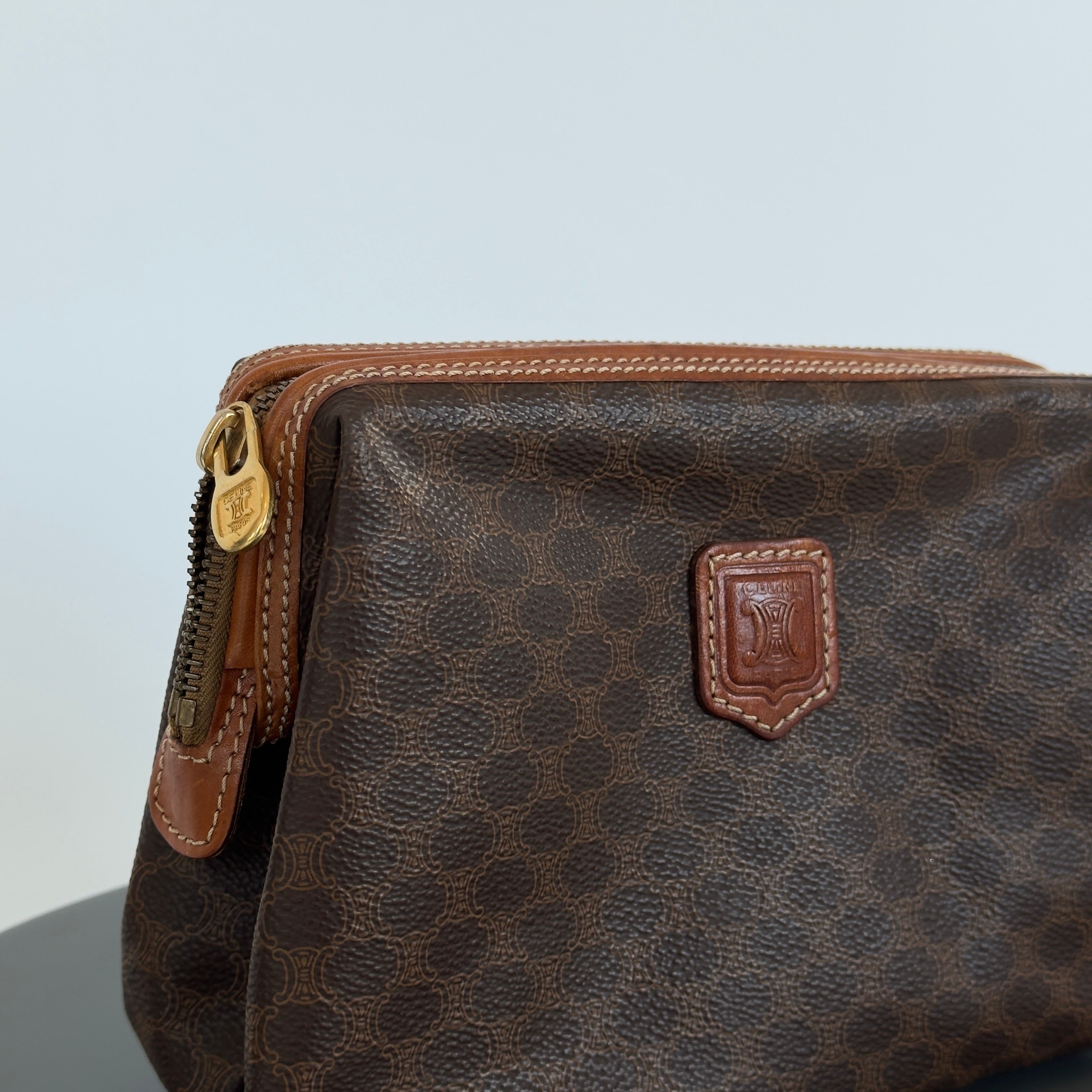 Vintage Celine Triomphe Toiletry Pouch - Queen May