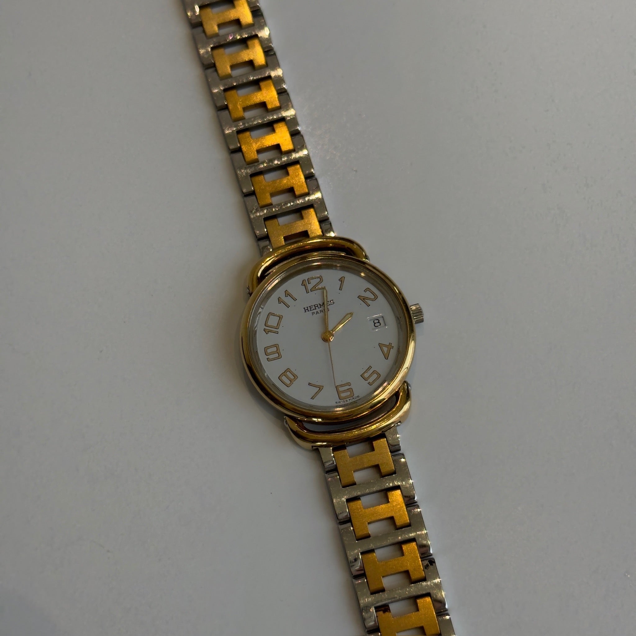 Hermes Pullman Watch Two-Tone - Queen May
