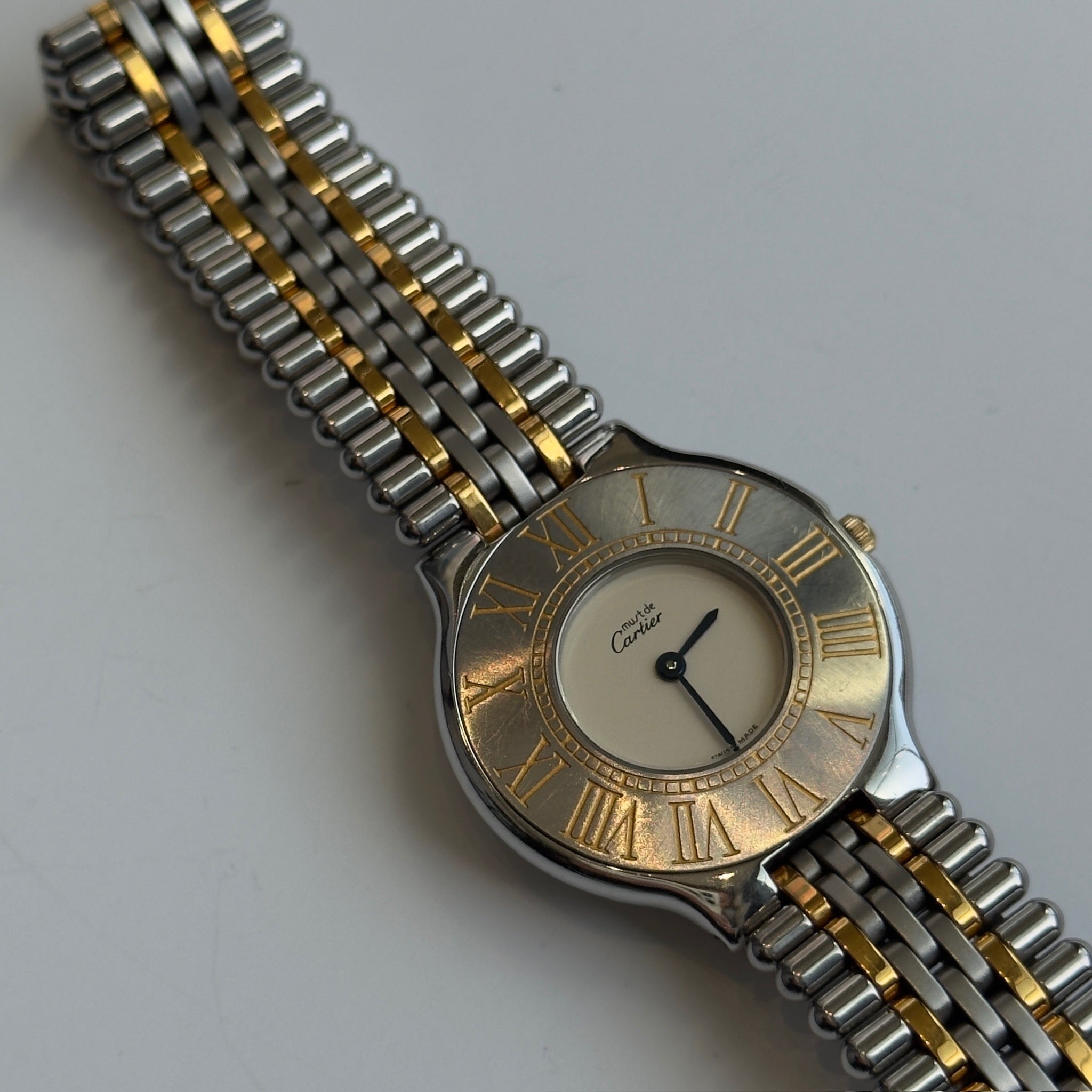 Cartier Must De 21 Stainless Steel 18K Analog Quartz Watch 31MM - Queen May