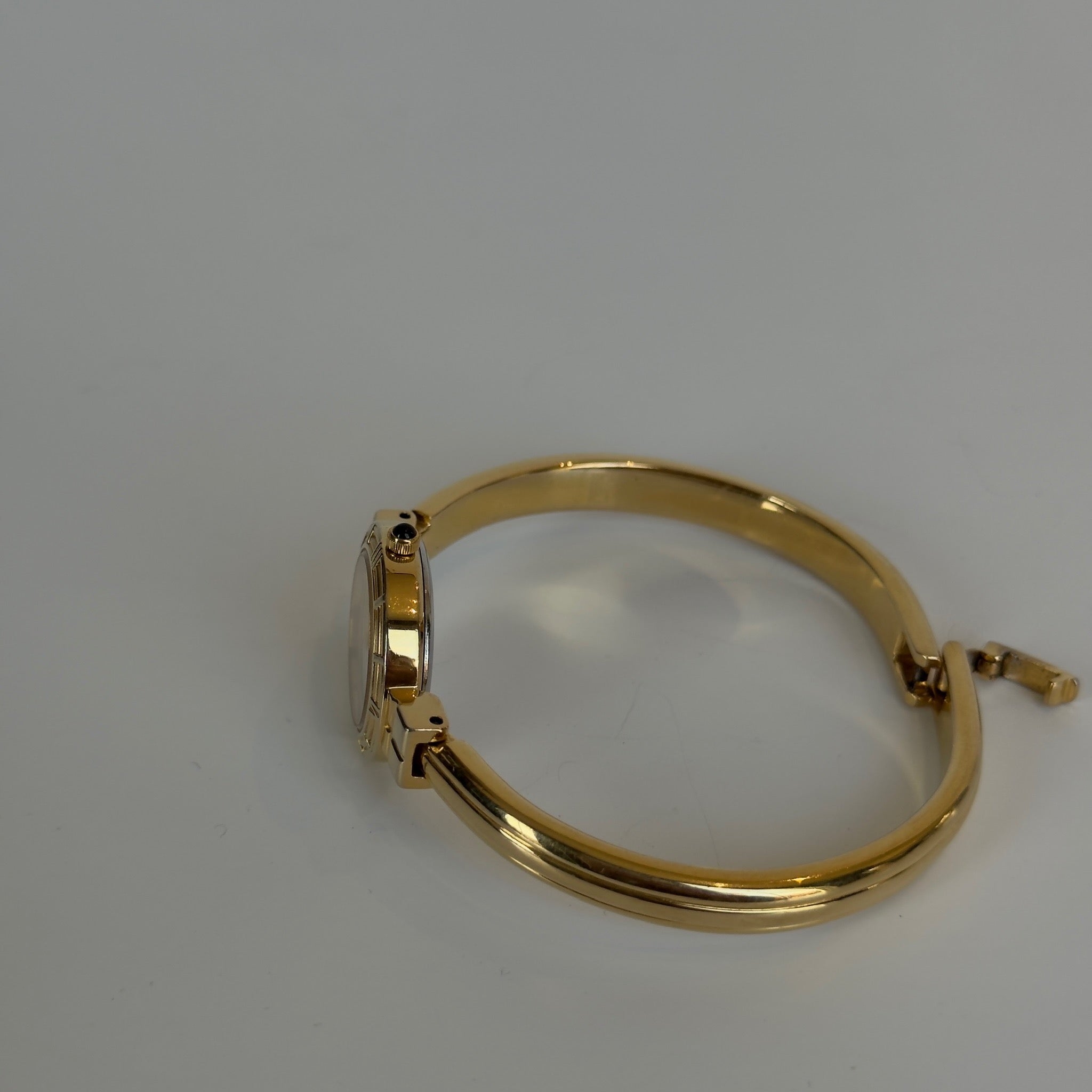 Yves Saint Laurent Bangle Watch Logo White Dial - Queen May