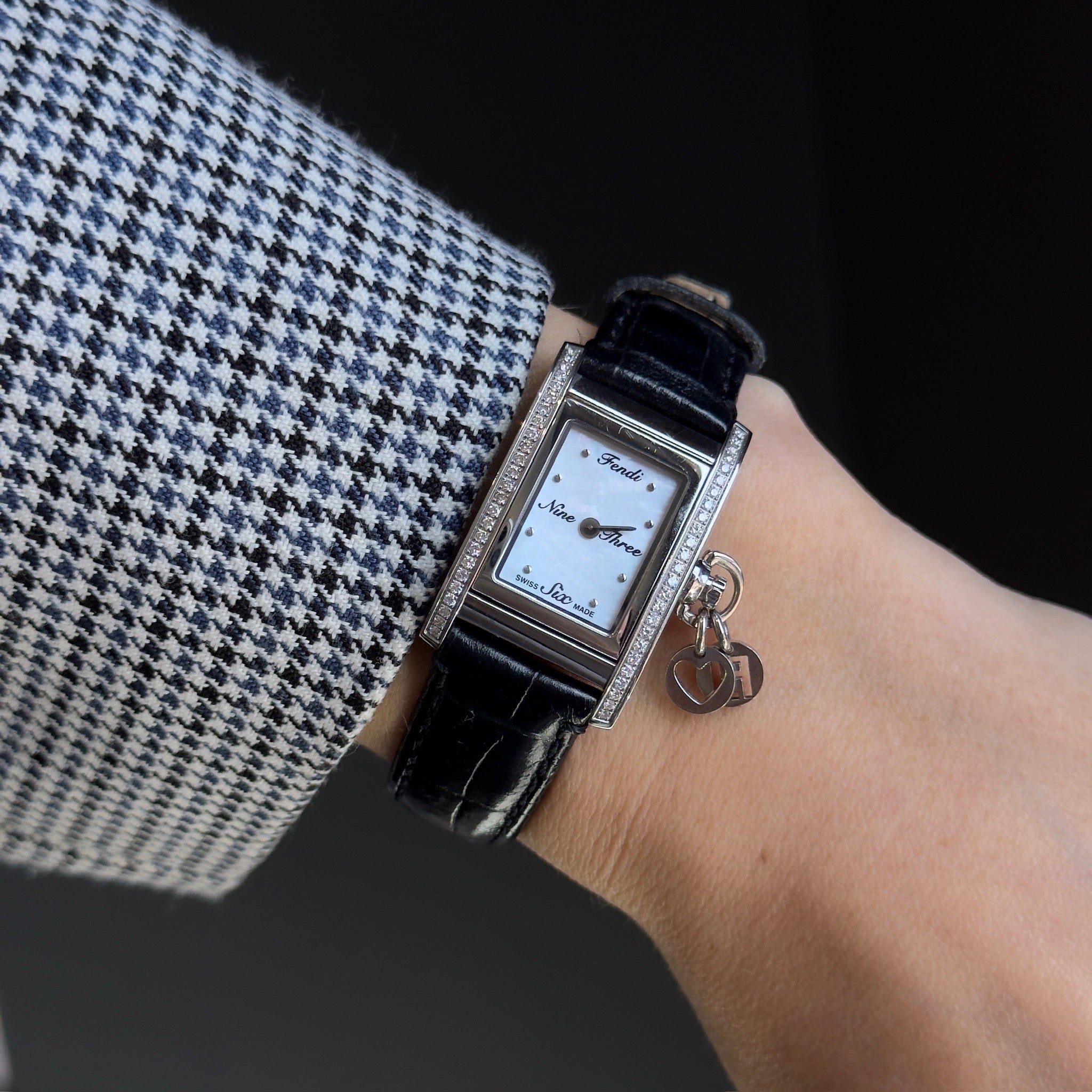 Fendi 7100L Mother Of Pearl "Reverso" Watch - Queen May