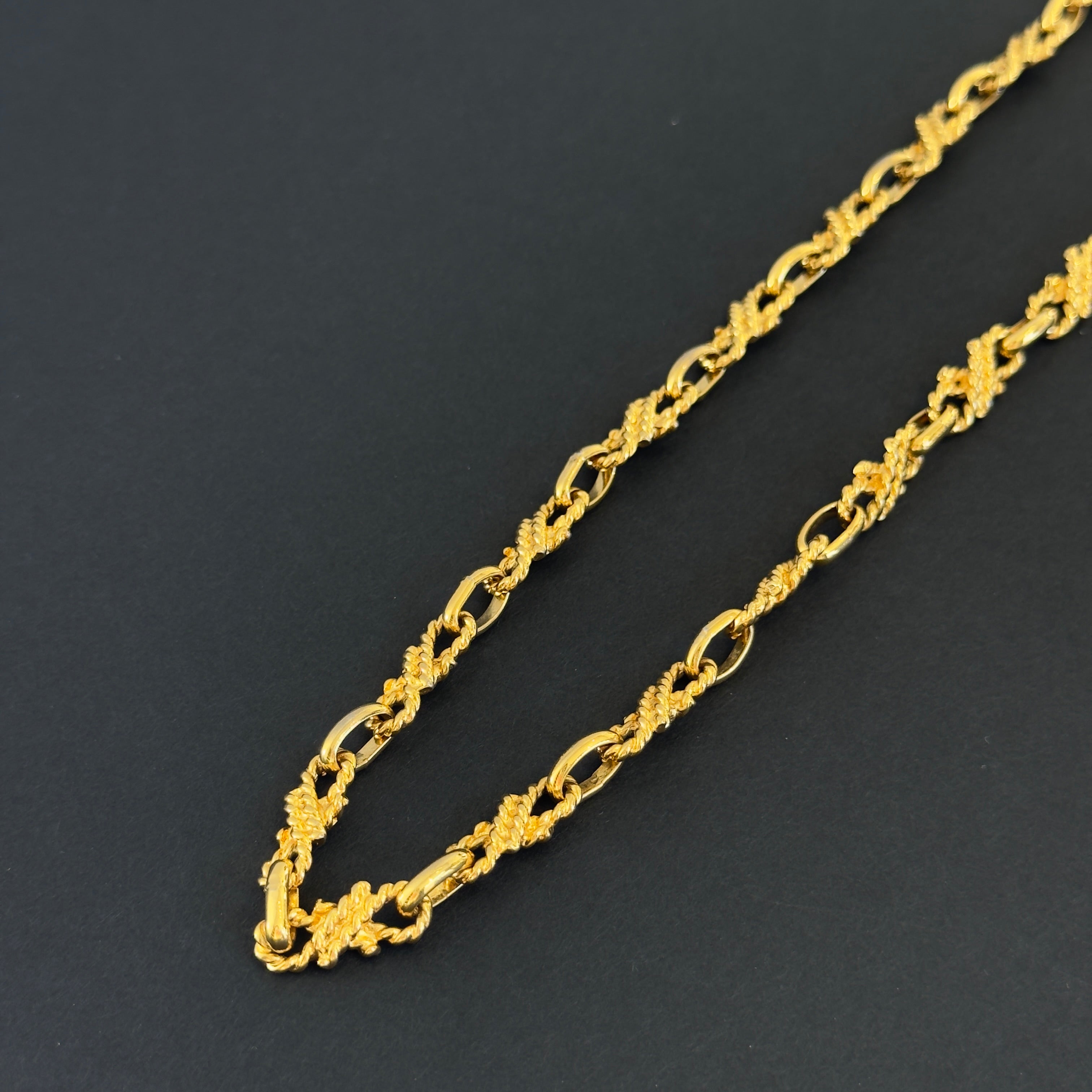 Celine Woven Rope Gold-Tone Necklace - Queen May