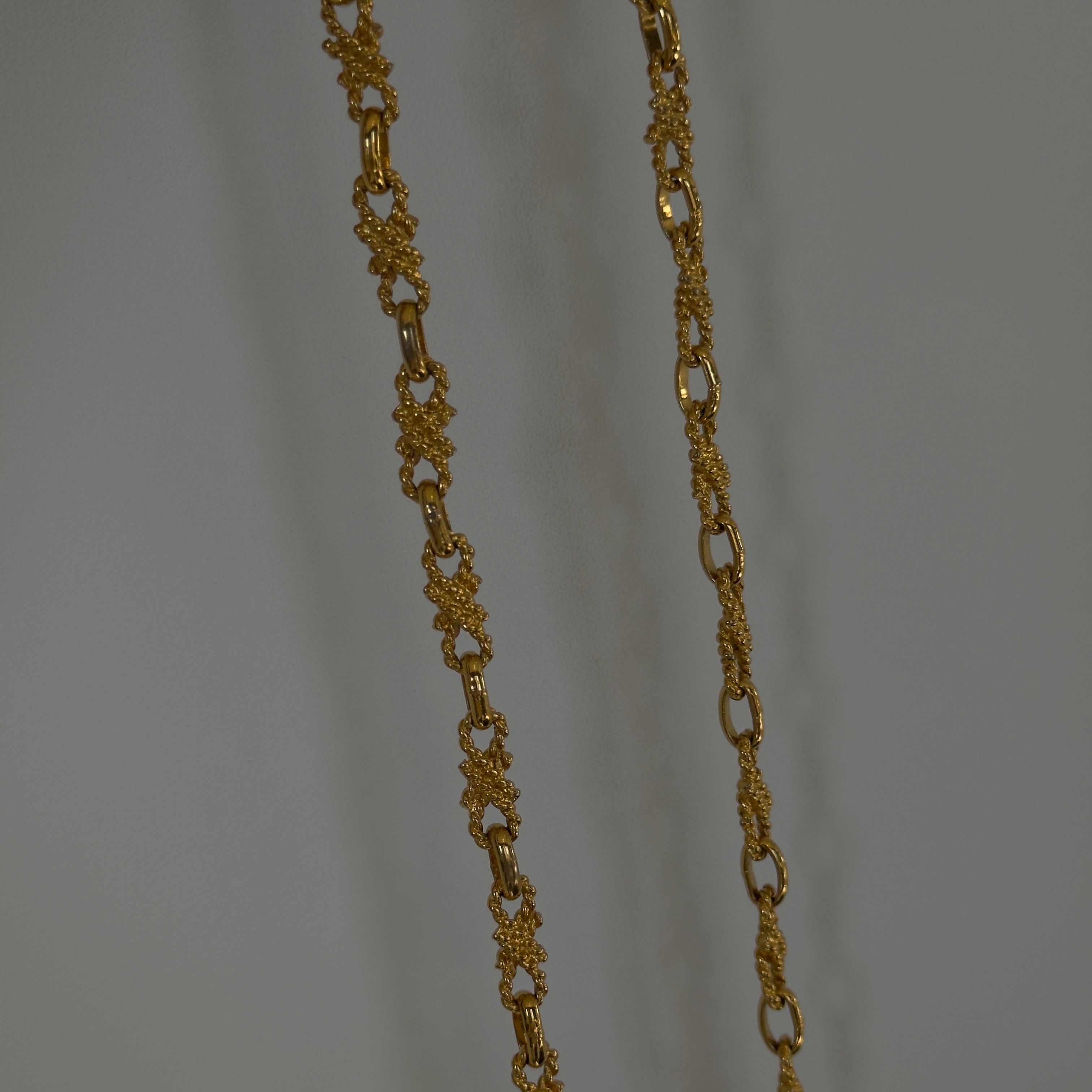 Celine Woven Rope Gold-Tone Necklace - Queen May