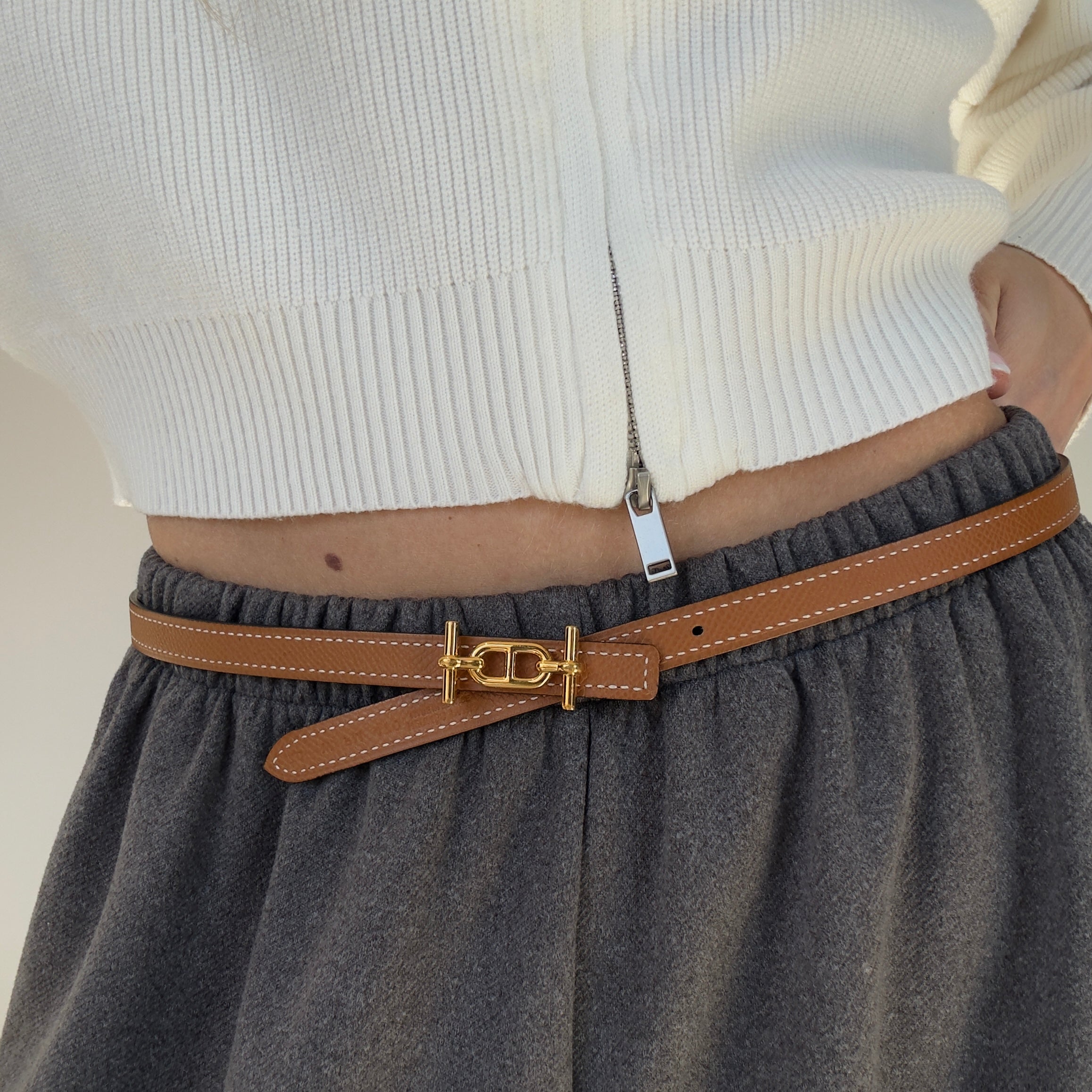 Hermes Reversible 13MM Ancre Belt - Queen May